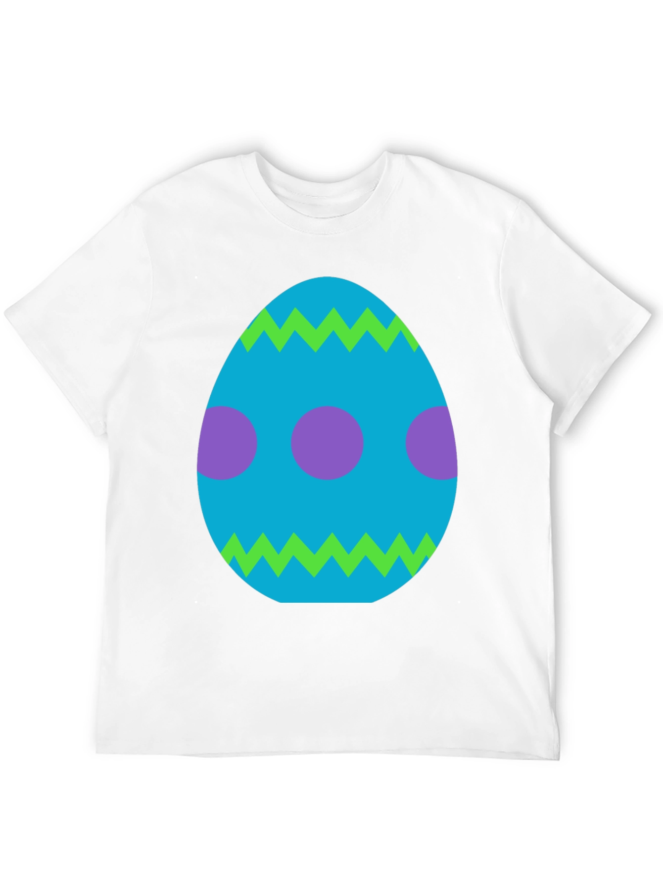 Camiseta Negra con Diseño de Huevo de Pascua