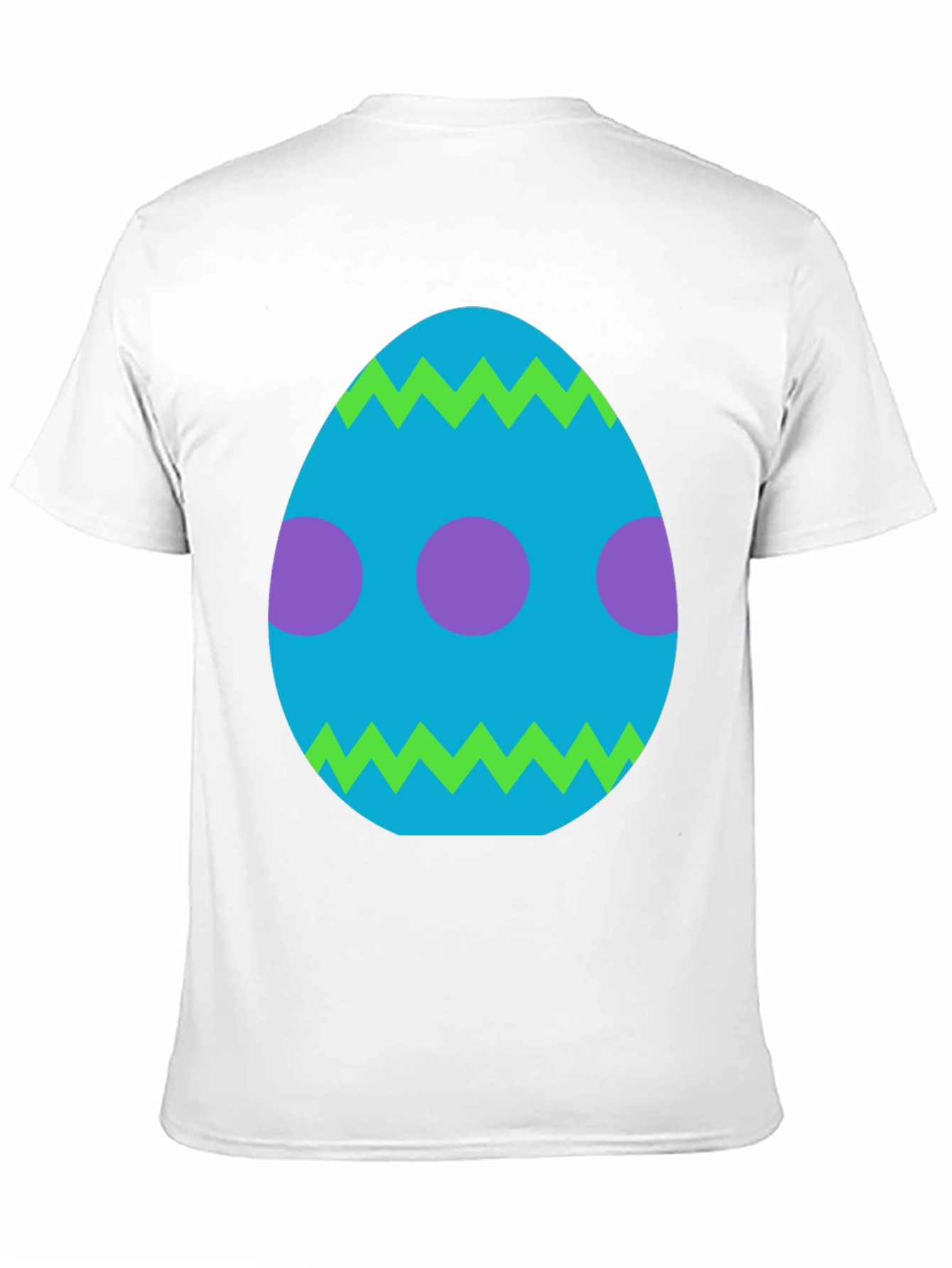 Camiseta Negra con Diseño de Huevo de Pascua
