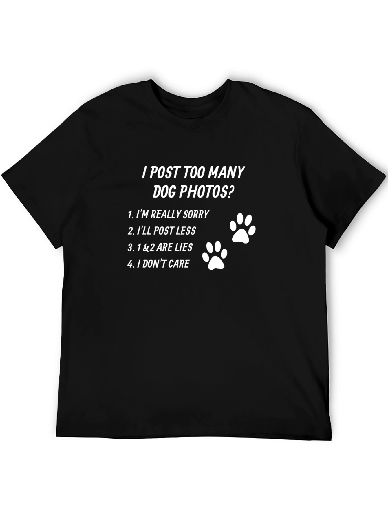 Camiseta Hombre Demasiadas Fotos de Perros