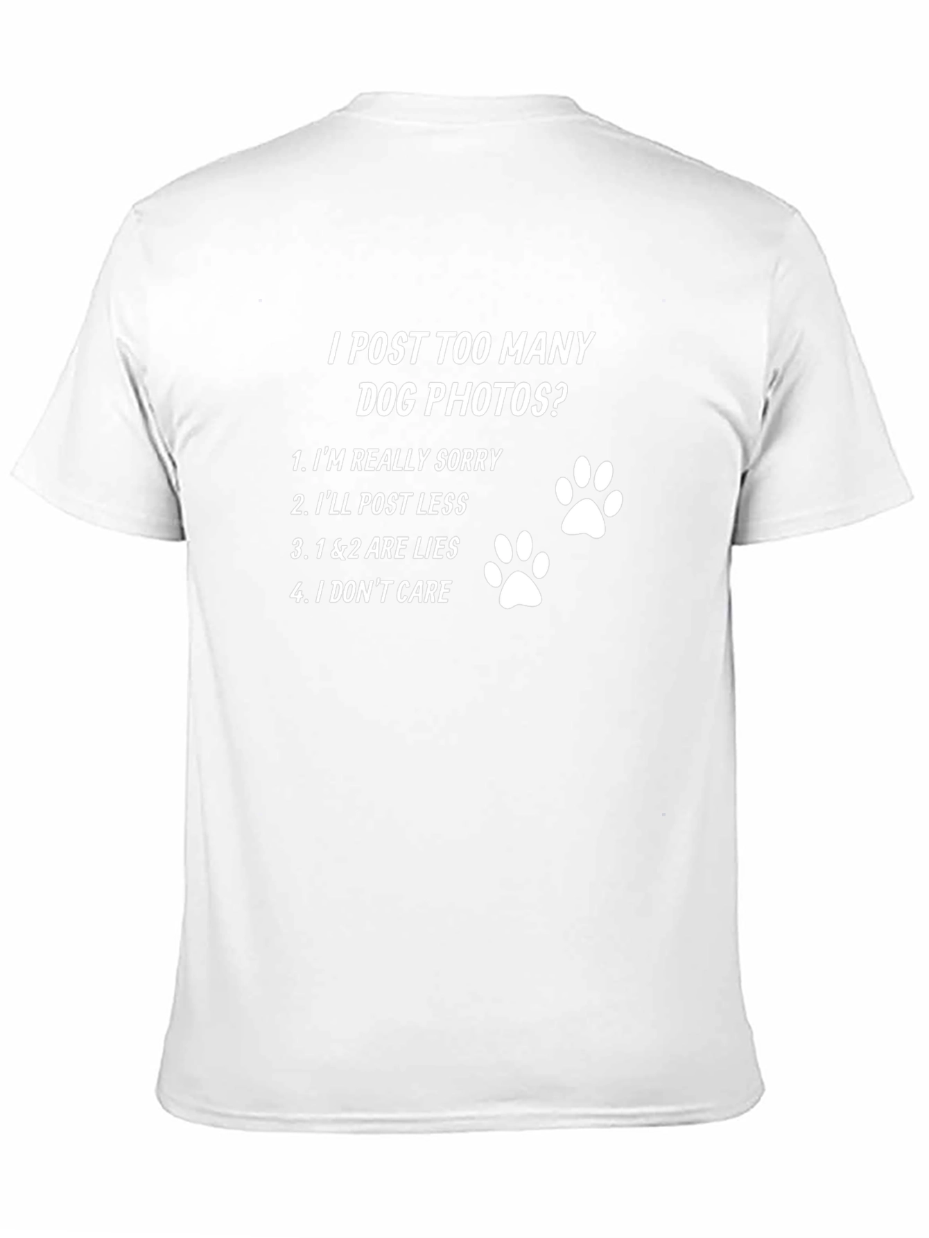 Camiseta Hombre Demasiadas Fotos de Perros