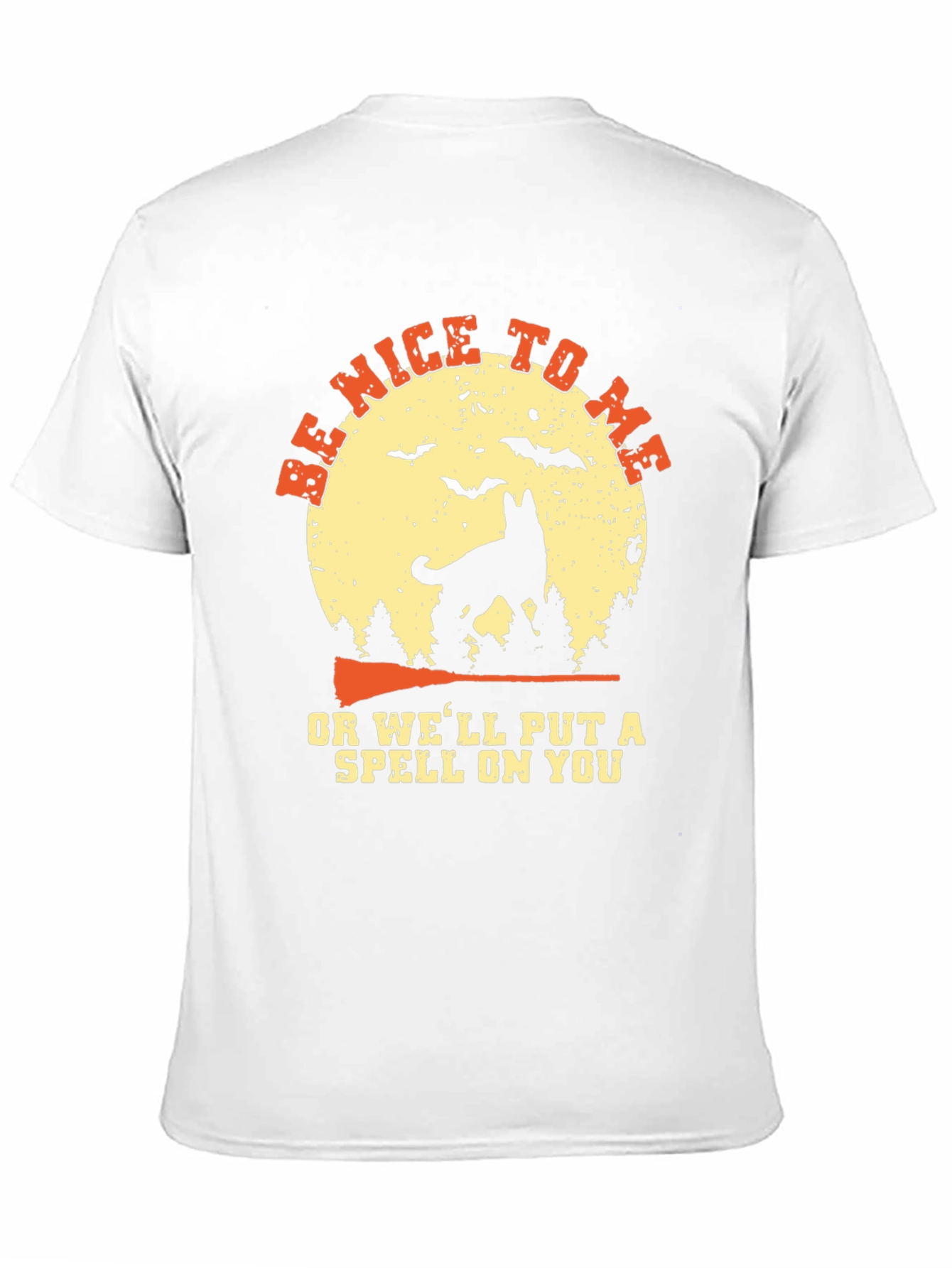 Camiseta Negra con Diseño de Halloween