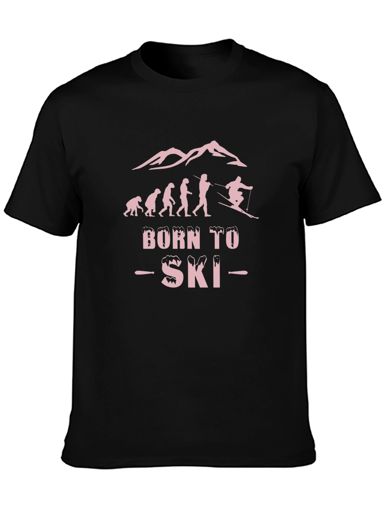 Camiseta Negra Born to Ski
