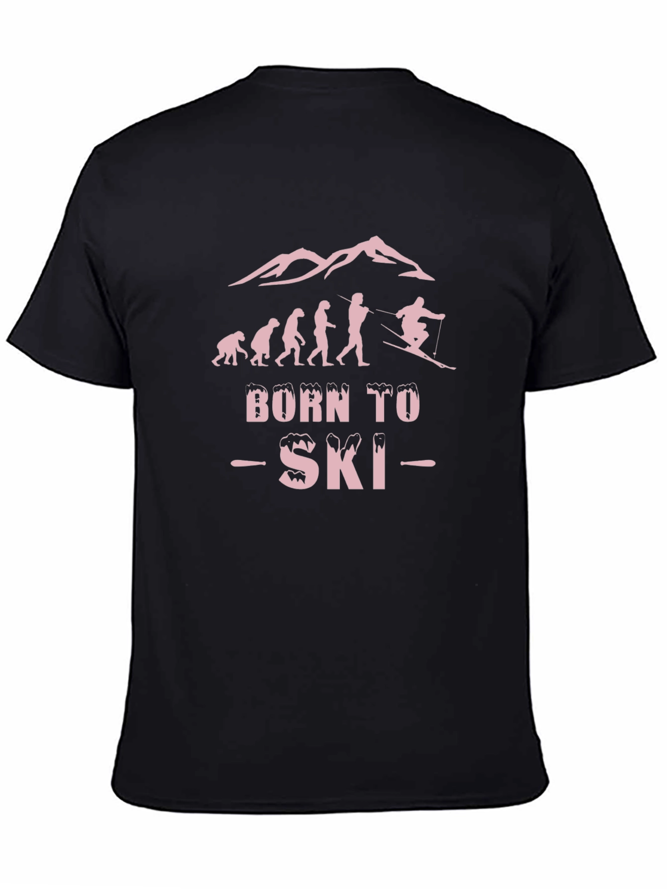Camiseta Negra Born to Ski