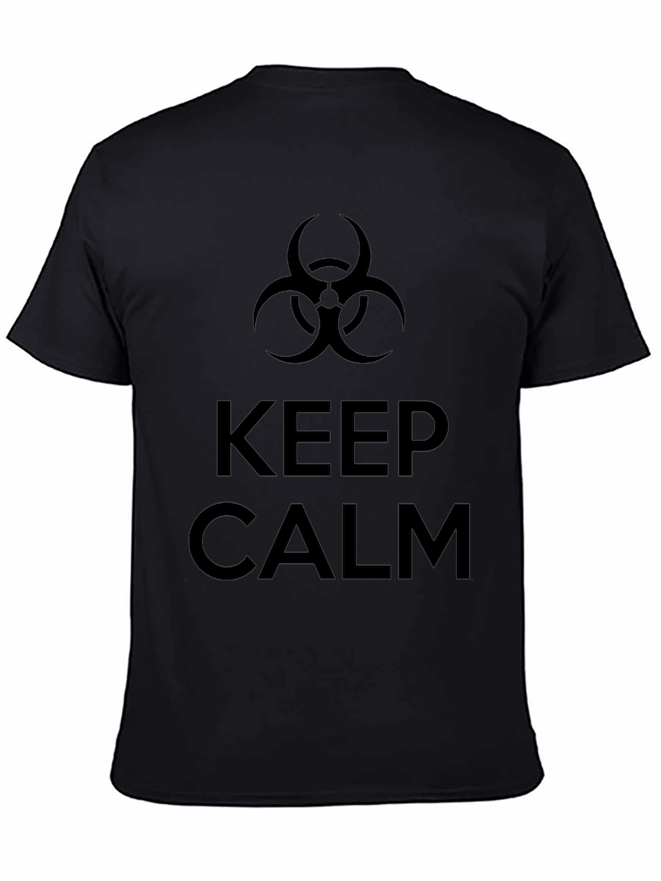 Camiseta Negra Keep Calm Biohazard