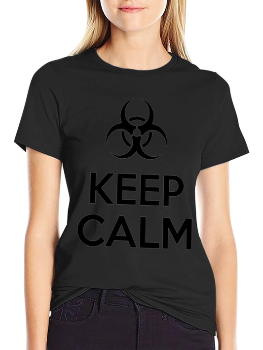 Camiseta Negra Keep Calm Biohazard