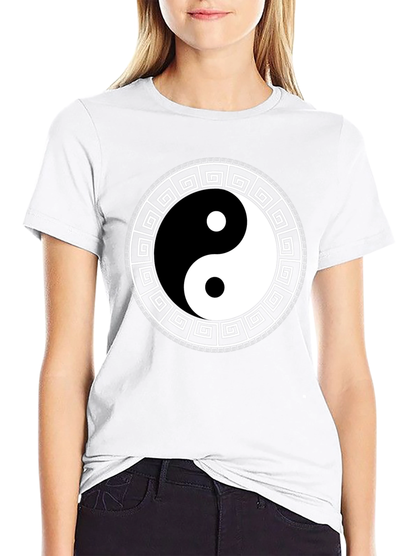 Camiseta Yin Yang para Hombre - Diseño Circular