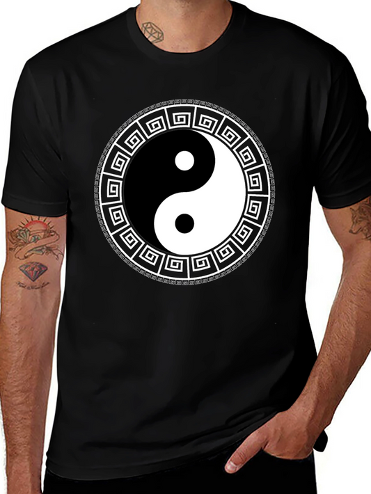 Camiseta Yin Yang para Hombre - Diseño Circular
