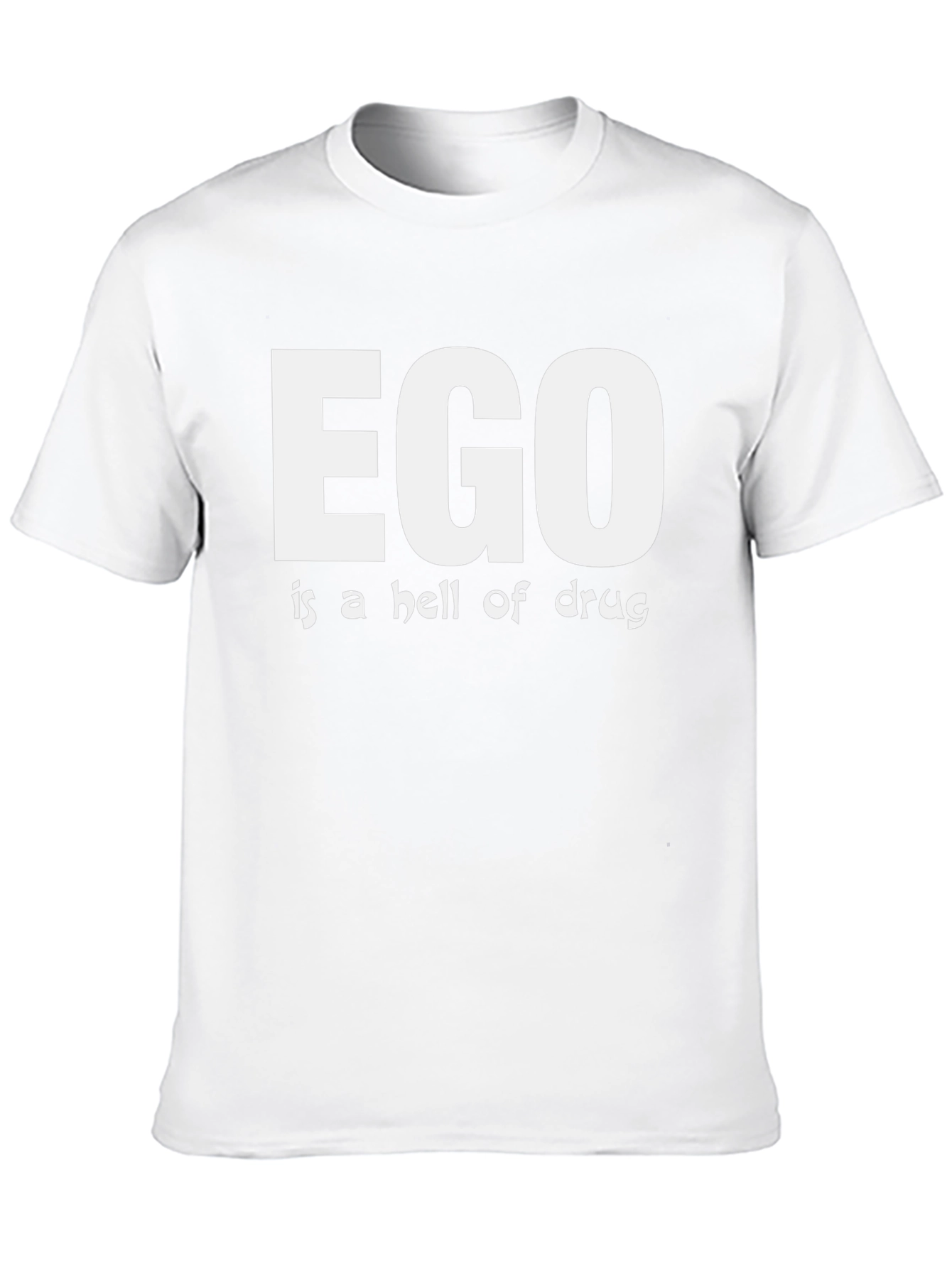 Camiseta Negra Ego is a hell of drug