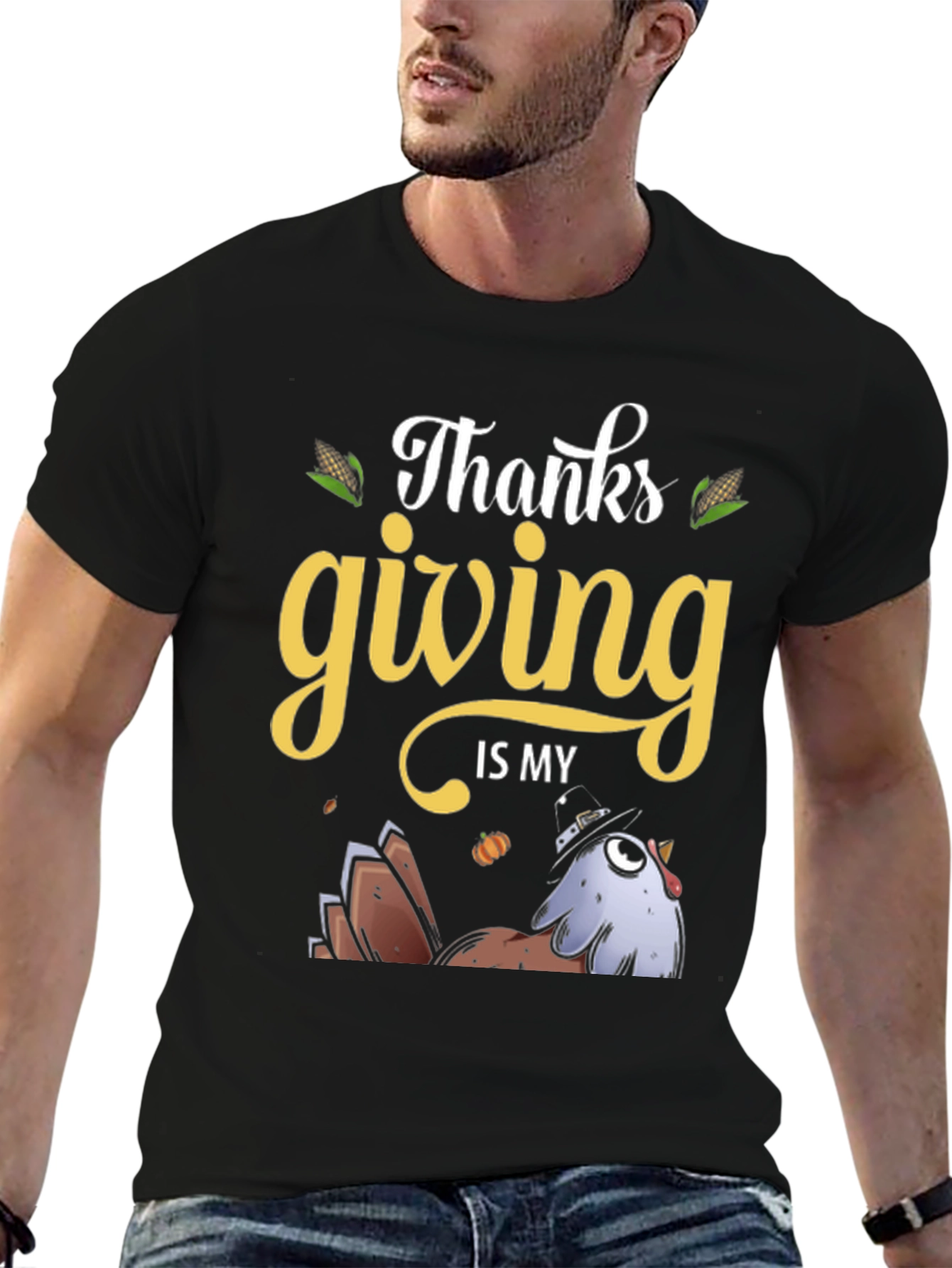 Camiseta de Acción de Gracias Thanksgiving is my