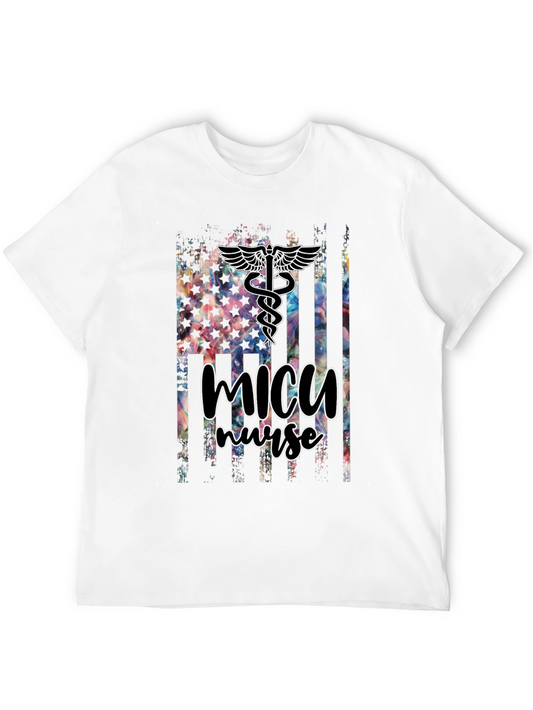 Camiseta Negra Estampada Enfermera UCI