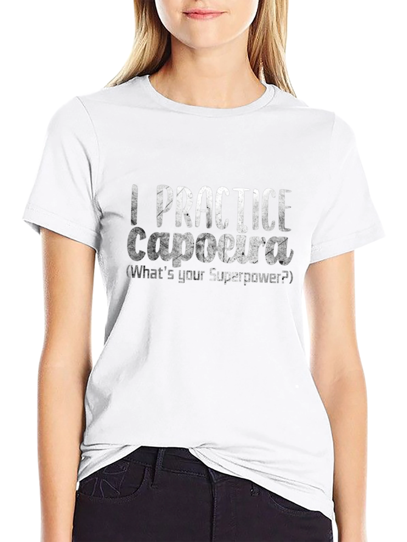 Camiseta Negra de Capoeira - ¿Cuál Es Tu Superpoder?