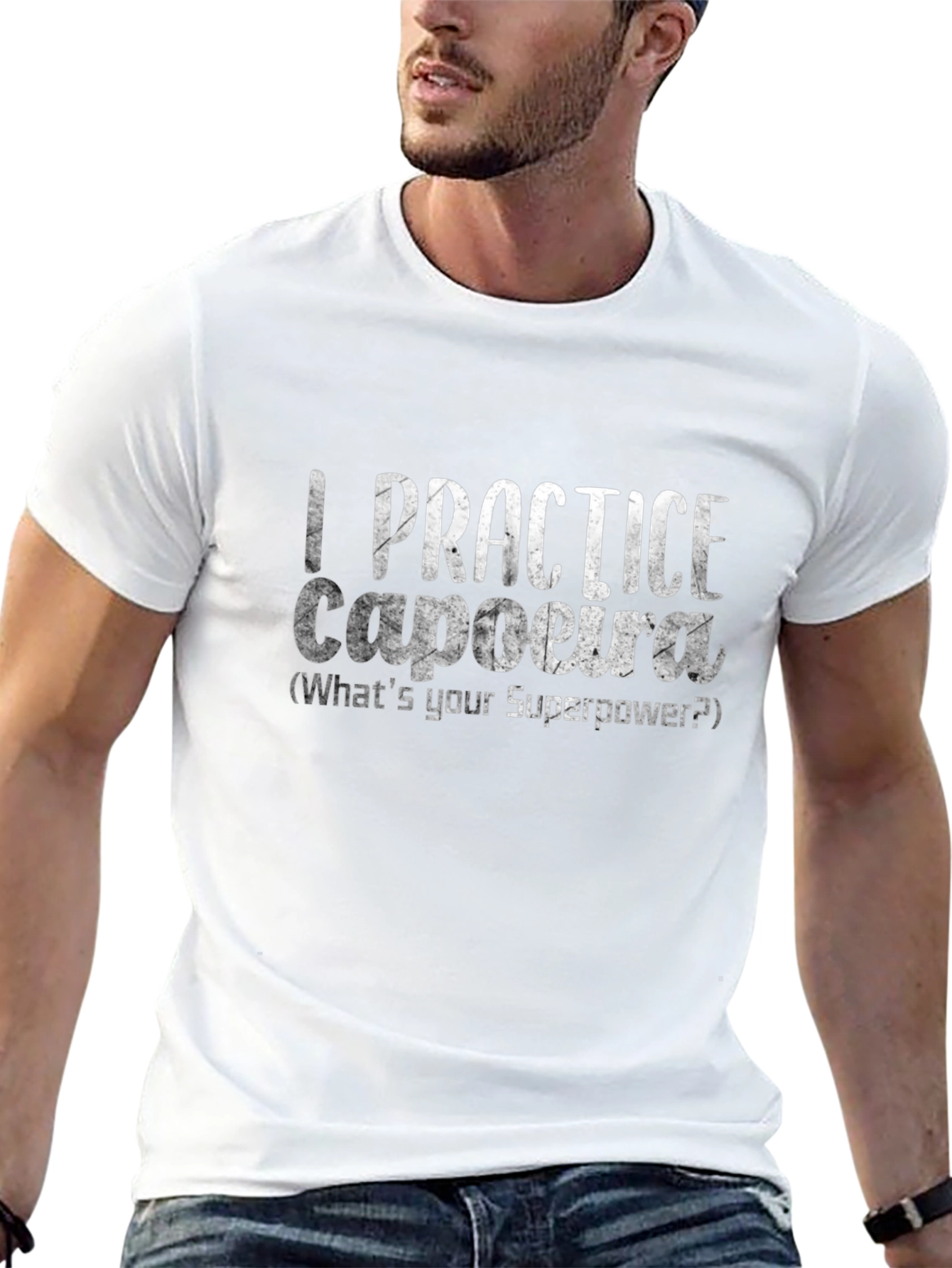 Camiseta Negra de Capoeira - ¿Cuál Es Tu Superpoder?