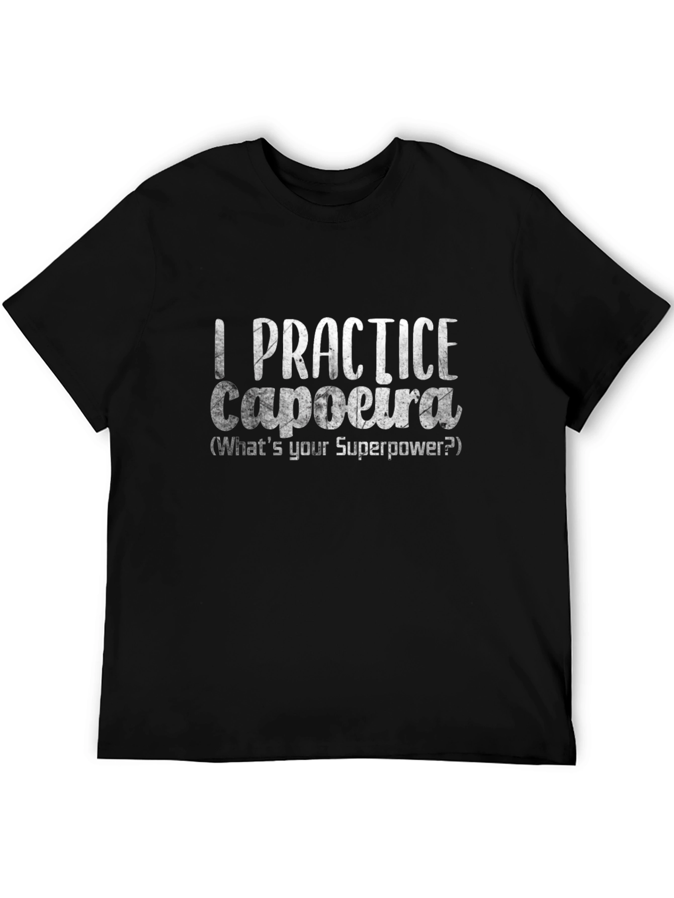 Camiseta Negra de Capoeira - ¿Cuál Es Tu Superpoder?