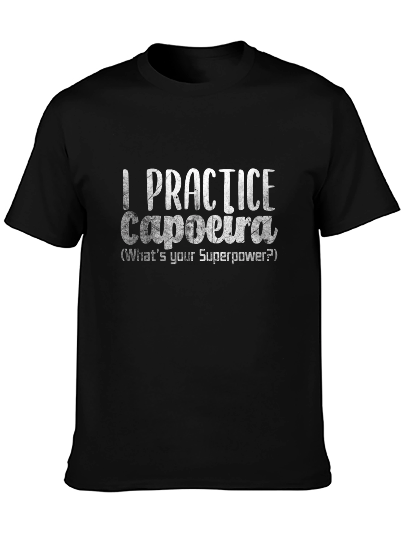 Camiseta Negra de Capoeira - ¿Cuál Es Tu Superpoder?