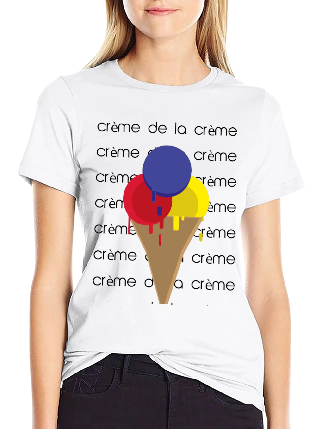 Camiseta Hombre Helado Crème de la Crème