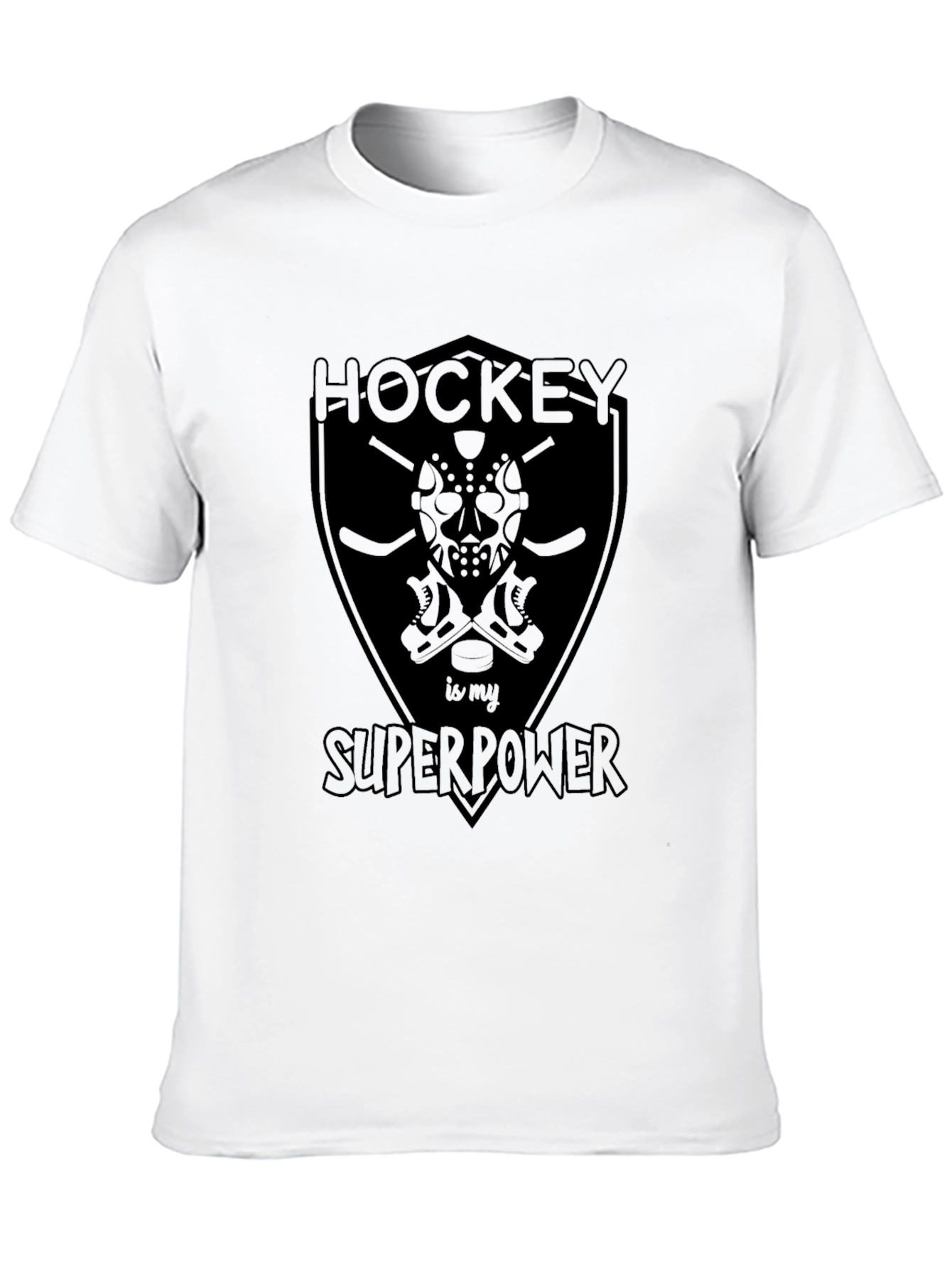 Camiseta Negra Hockey is My Superpower