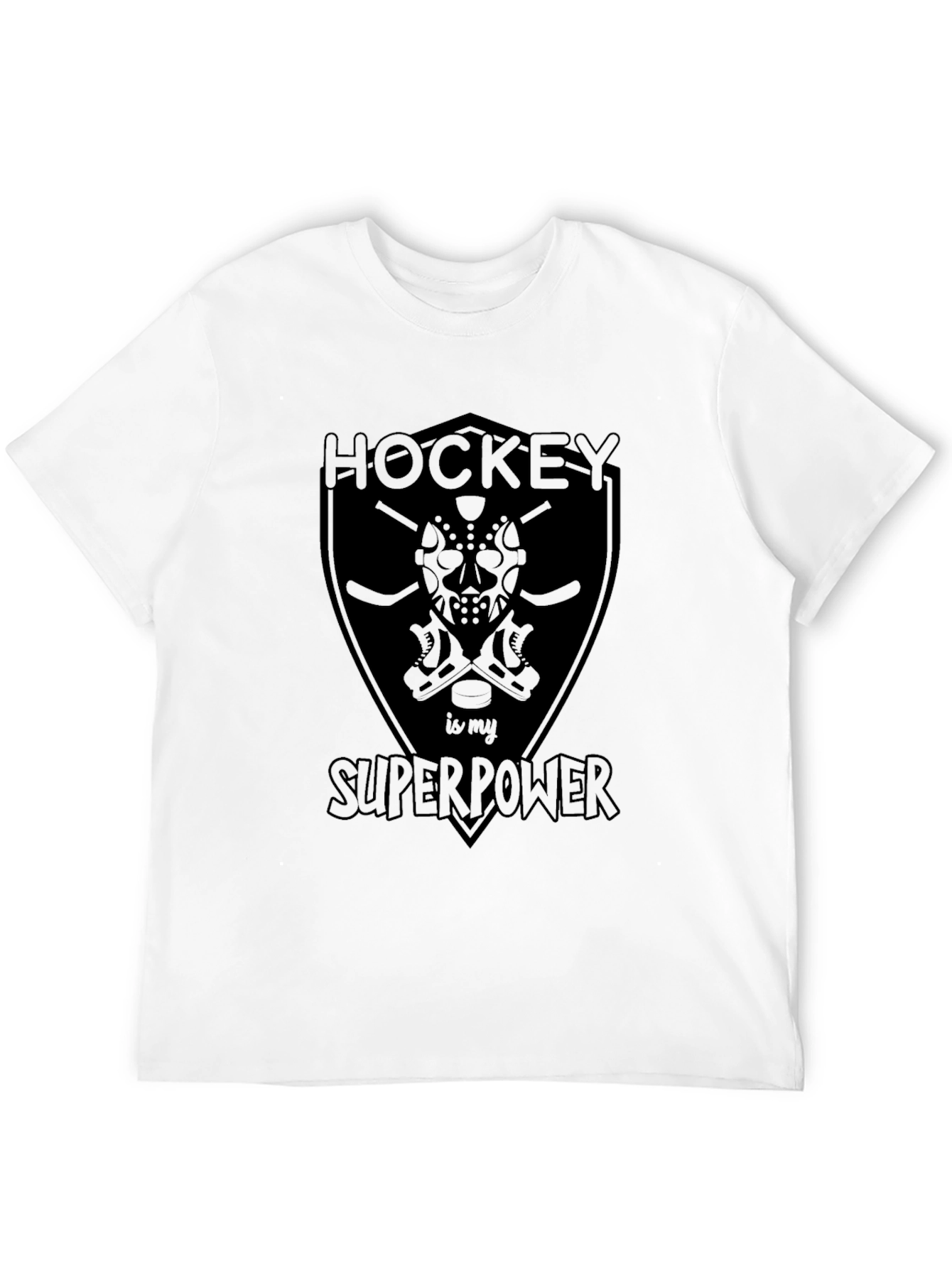 Camiseta Negra Hockey is My Superpower