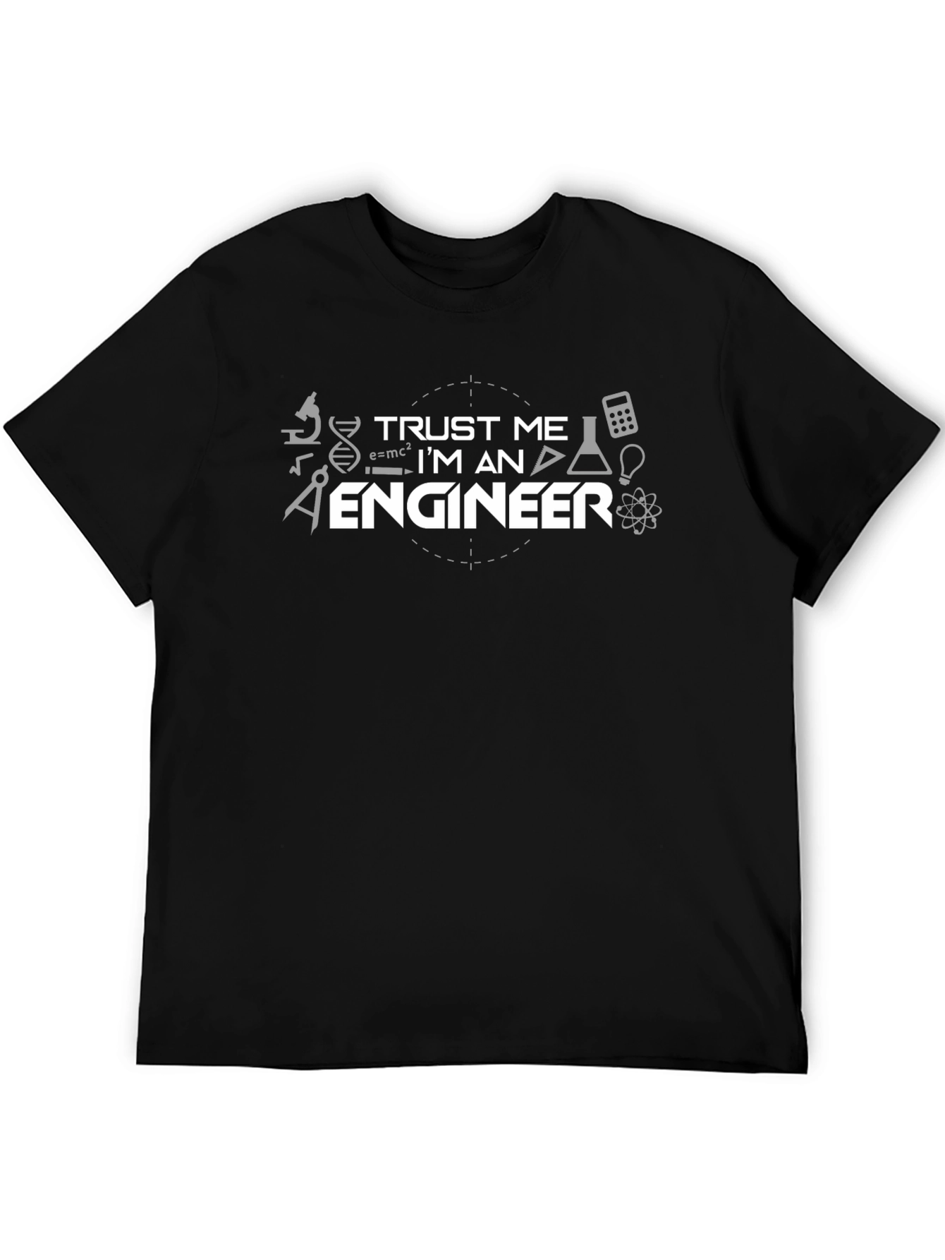 Camiseta Negra de Ingeniero: ¡Confía en Mí!