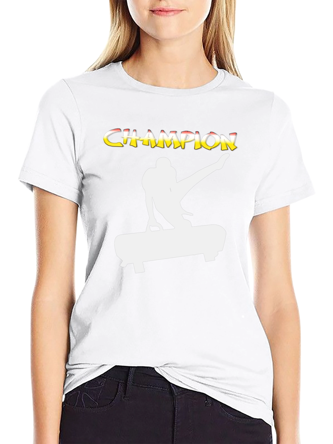 Camiseta Negra Champion Gimnasta