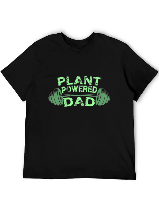 Camiseta Negra Hombre - Plant Powered Dad