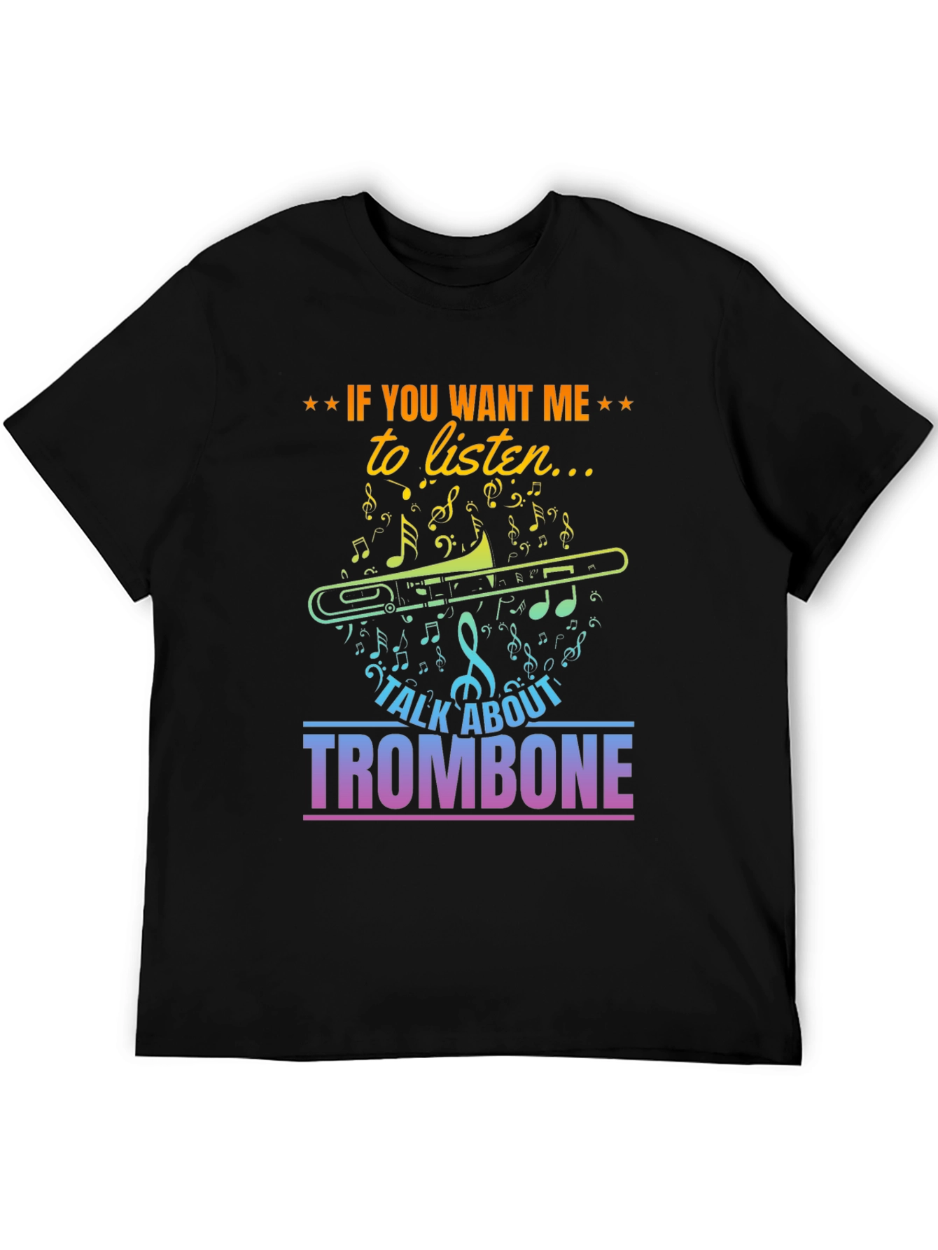 Camiseta Negra Trombón: ¡Para Amantes de la Música!