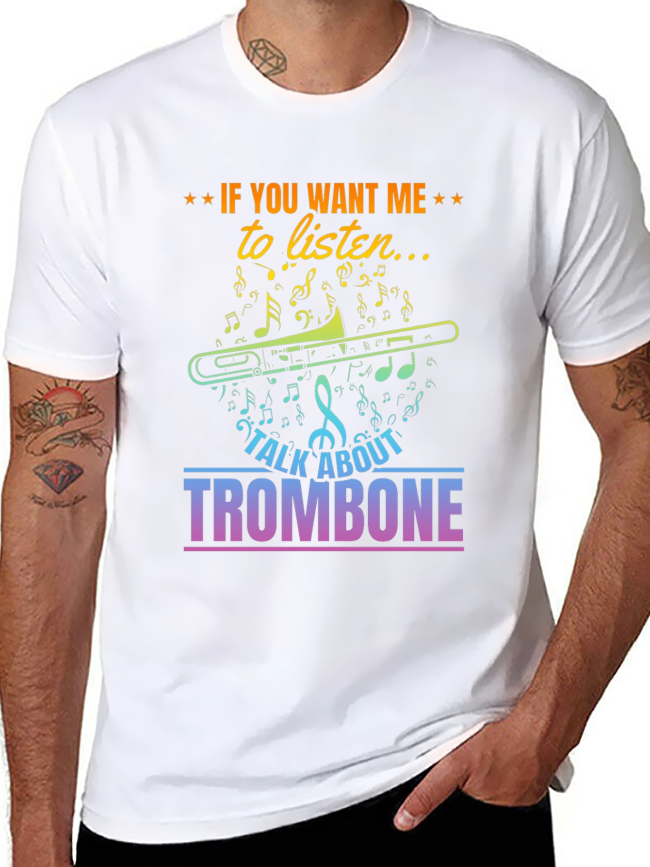 Camiseta Negra Trombón: ¡Para Amantes de la Música!