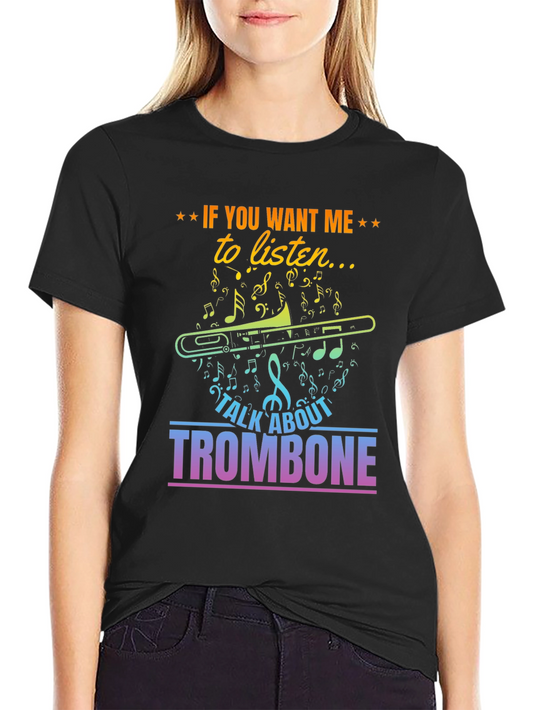 Camiseta Negra Trombón: ¡Para Amantes de la Música!