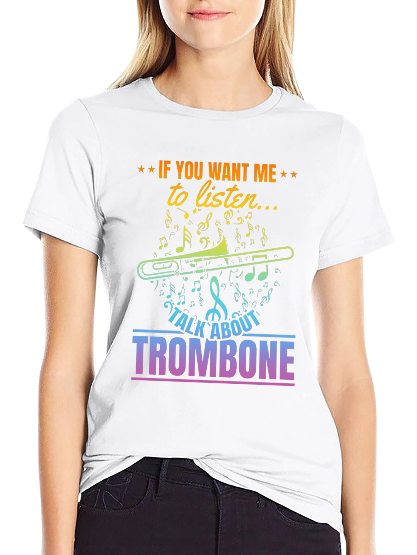 Camiseta Negra Trombón: ¡Para Amantes de la Música!