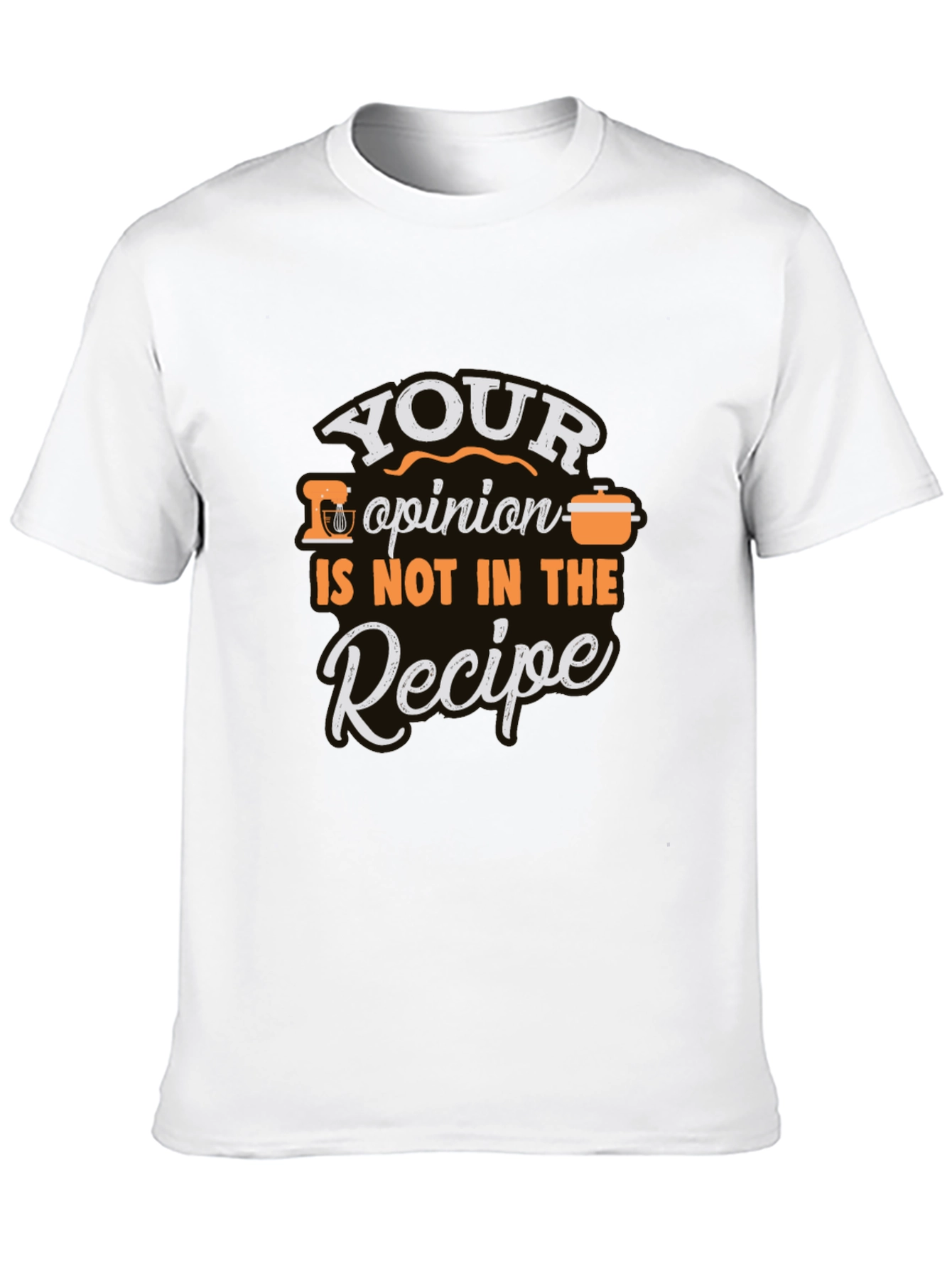 Camiseta Negra con Estampado Culinario Divertido