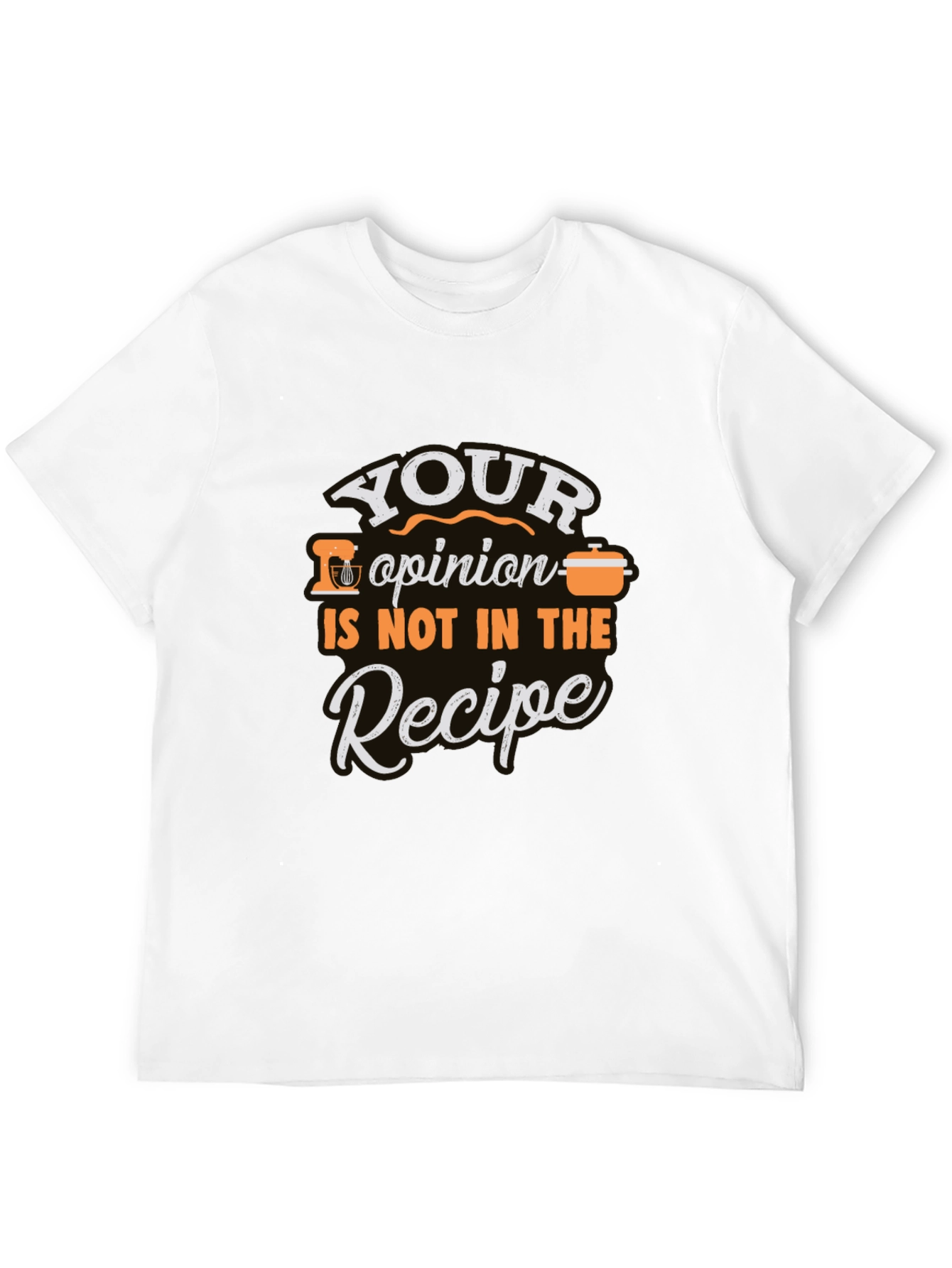 Camiseta Negra con Estampado Culinario Divertido