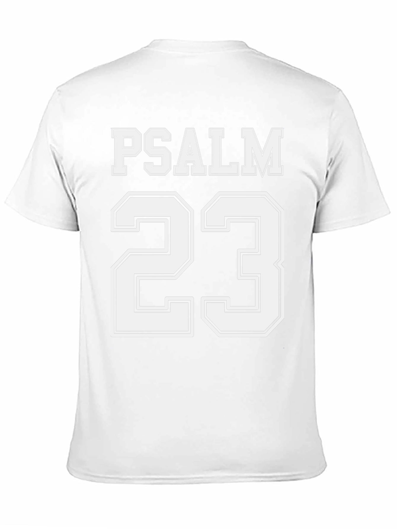 Camiseta Negra Salmo 23 para Hombre