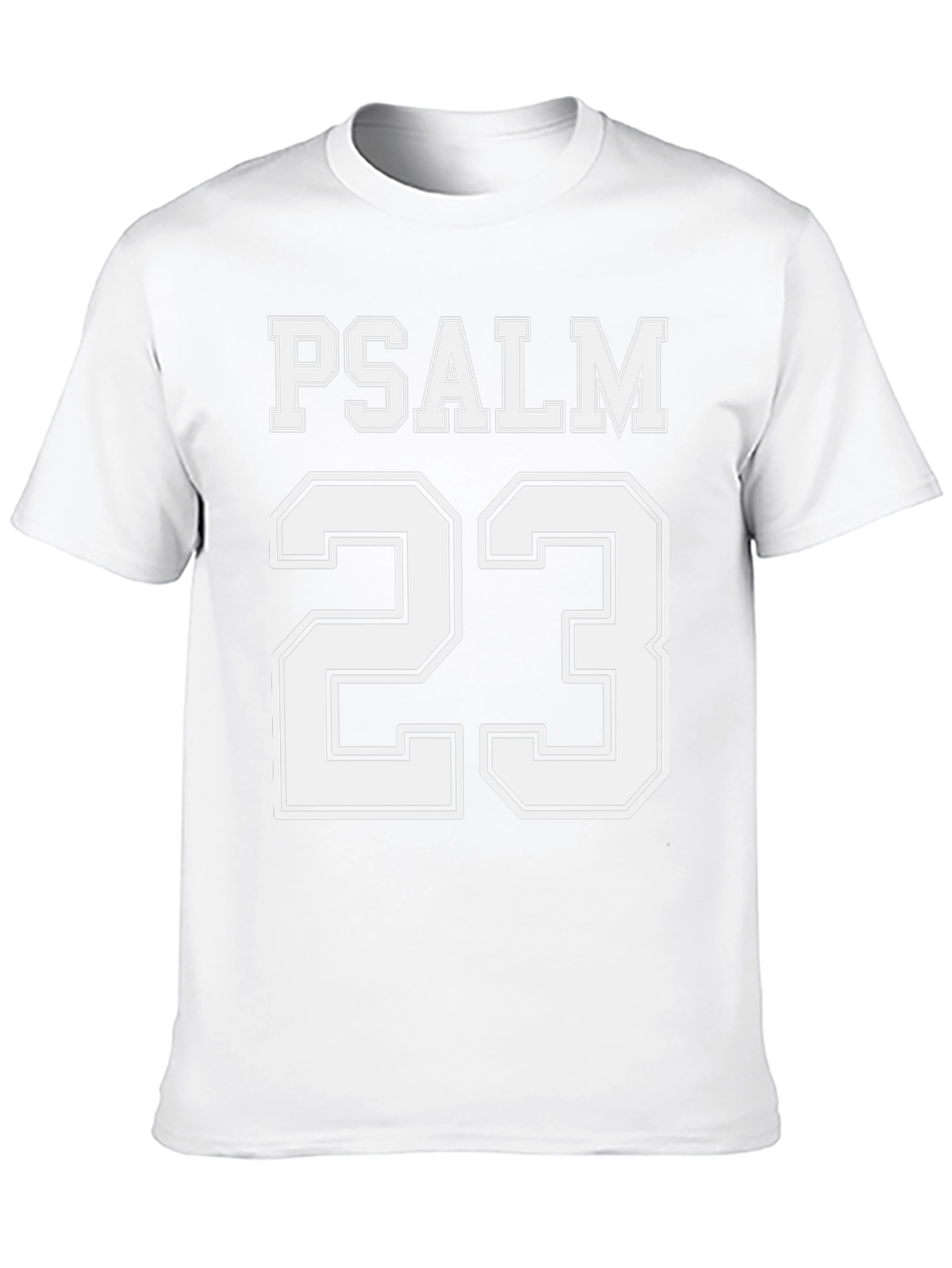 Camiseta Negra Salmo 23 para Hombre