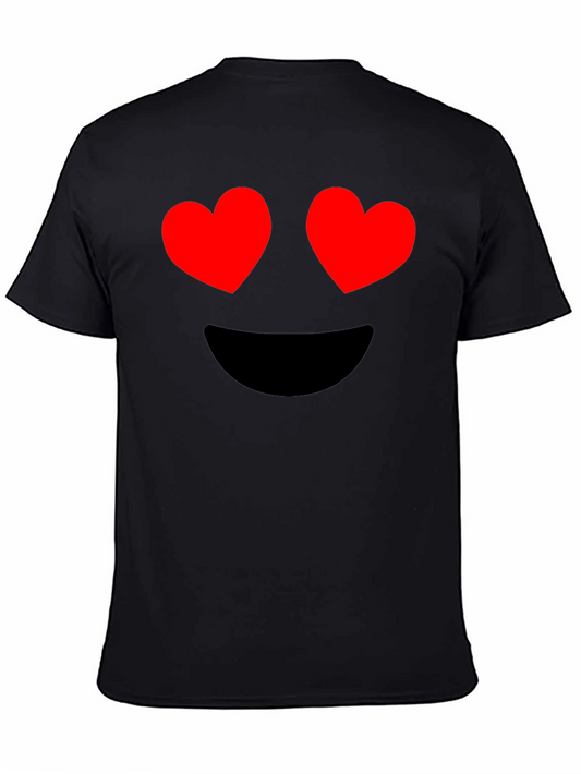 Camiseta Negra con Emoji de Corazón