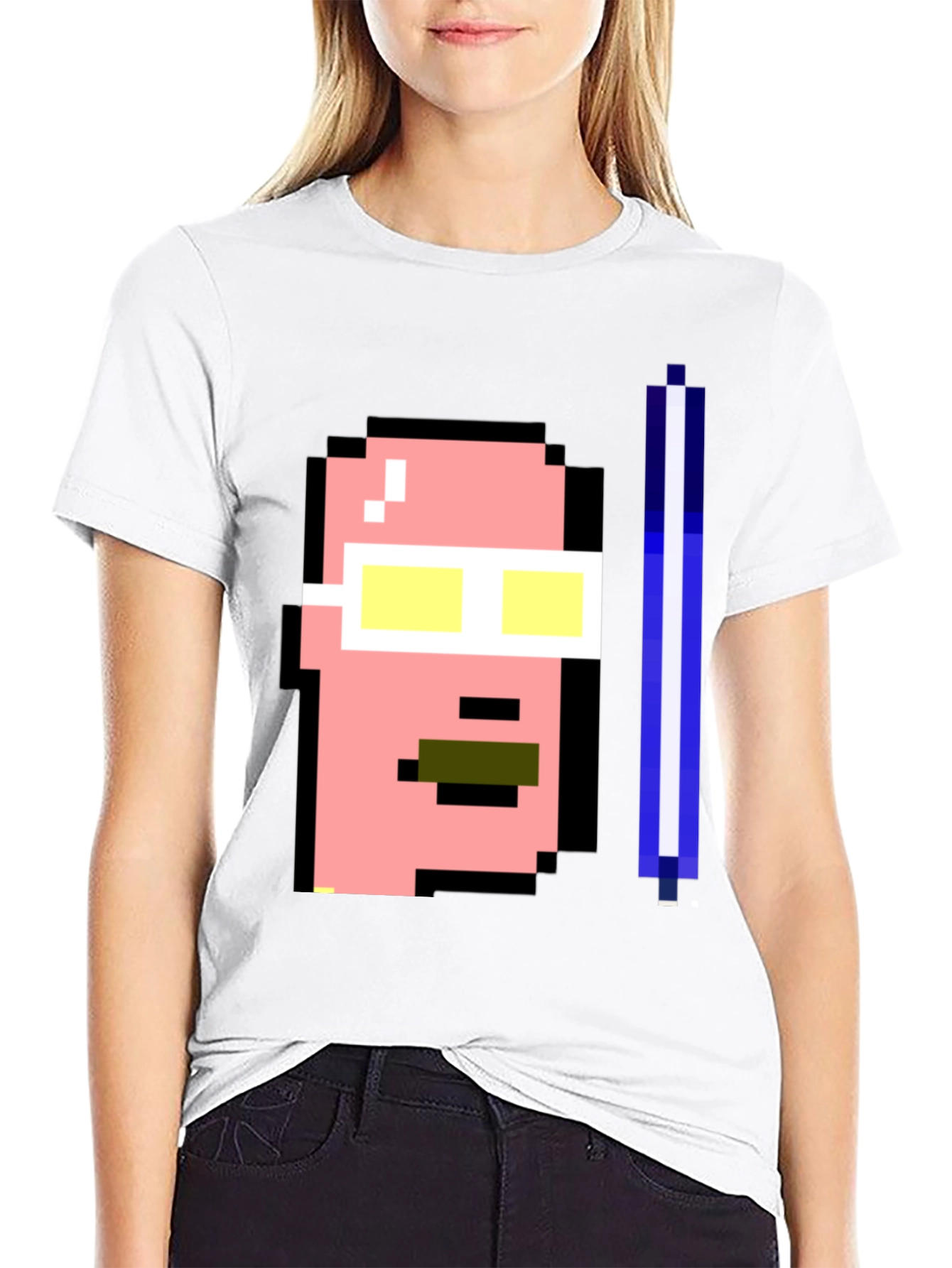 Camiseta Negra Pixelada