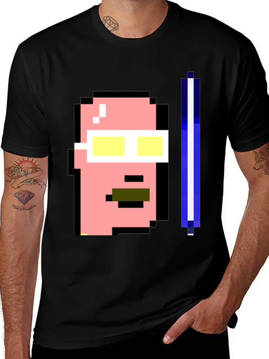 Camiseta Negra Pixelada
