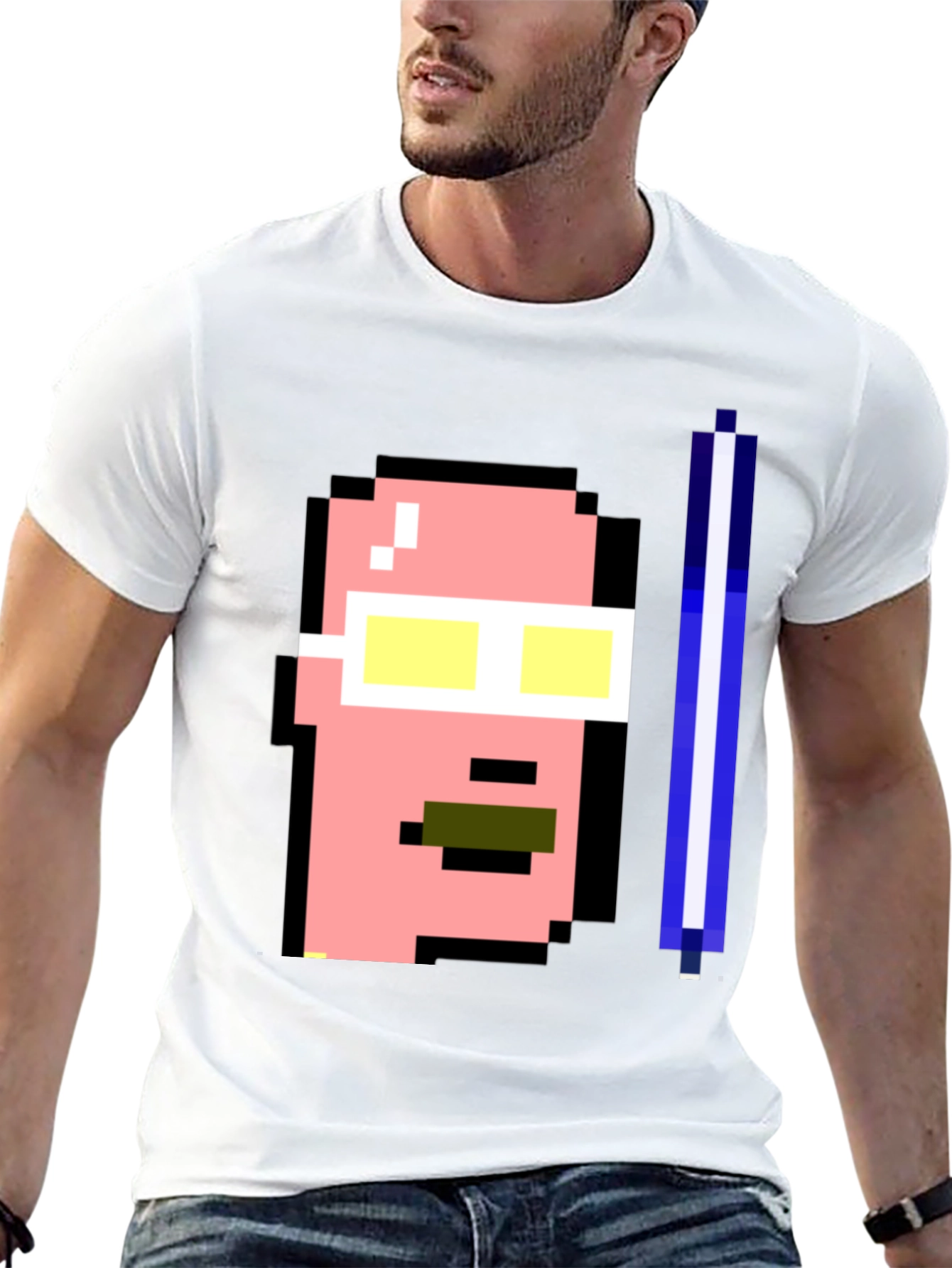 Camiseta Negra Pixelada