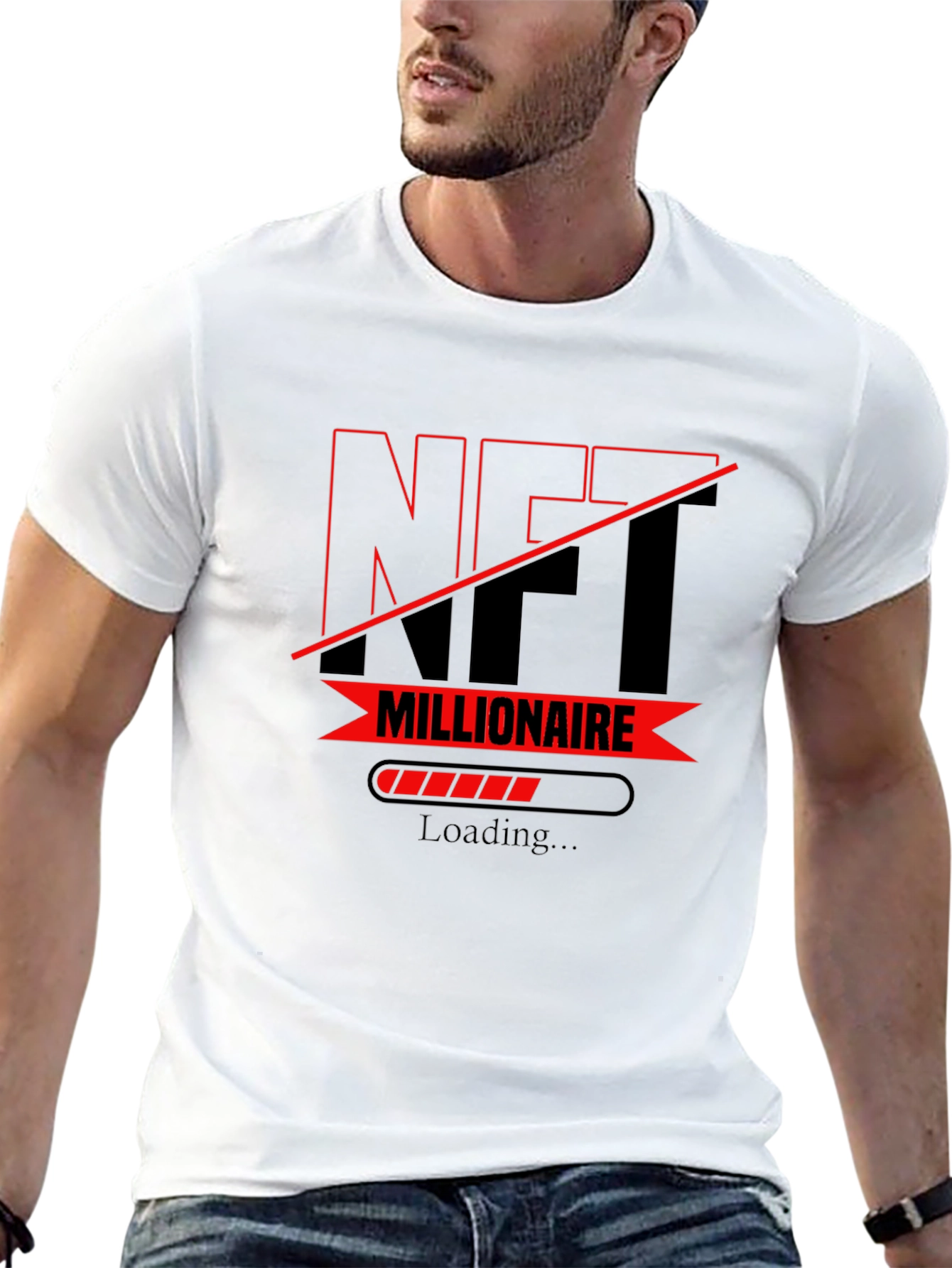 Camiseta Hombre NFT Millionaire - Estilo Casual