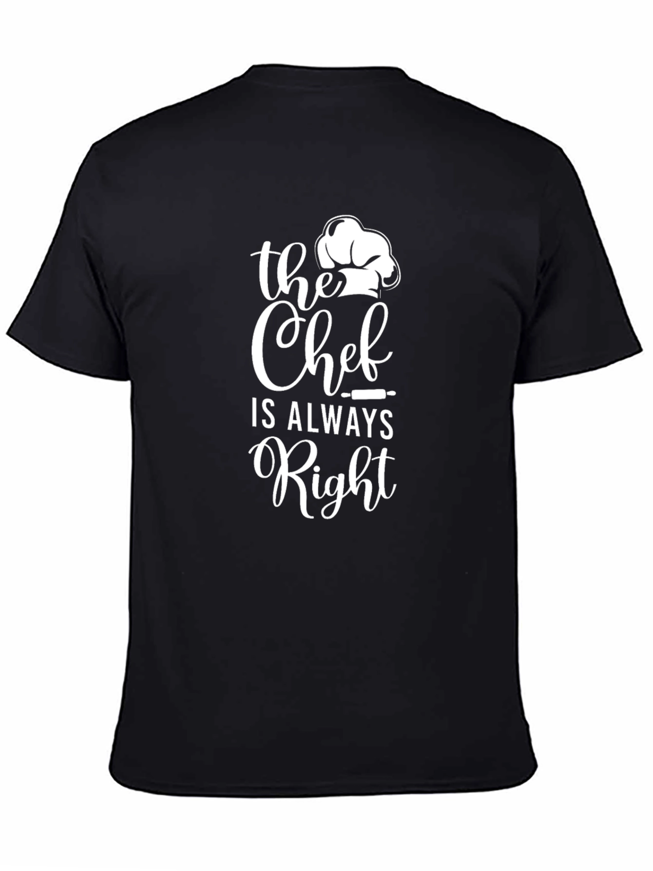 Camiseta Negra Chef Always Right