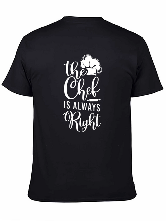 Camiseta Negra Chef Always Right
