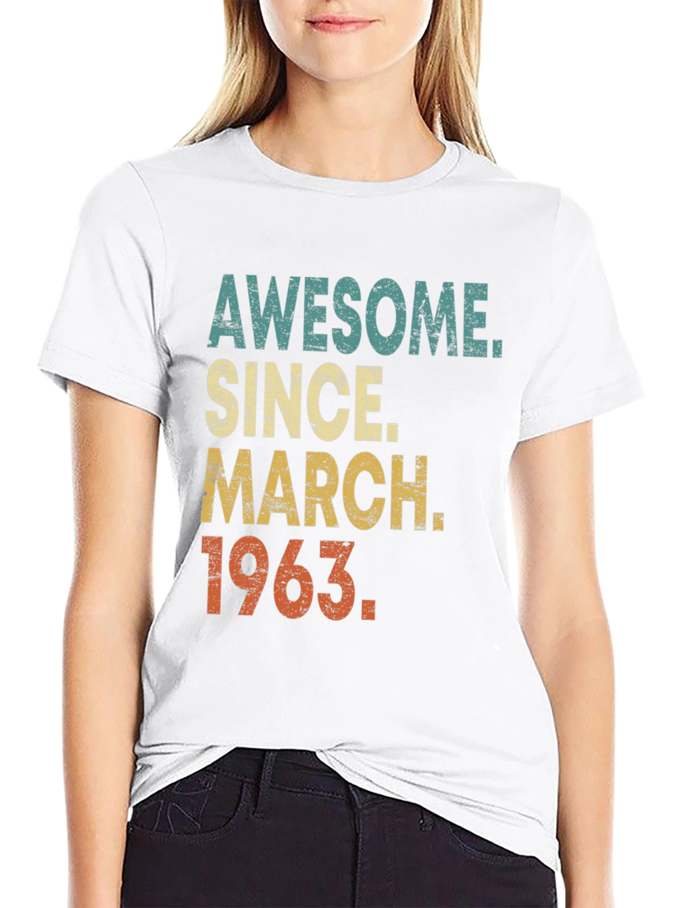 Camiseta Awesome Since March 1963