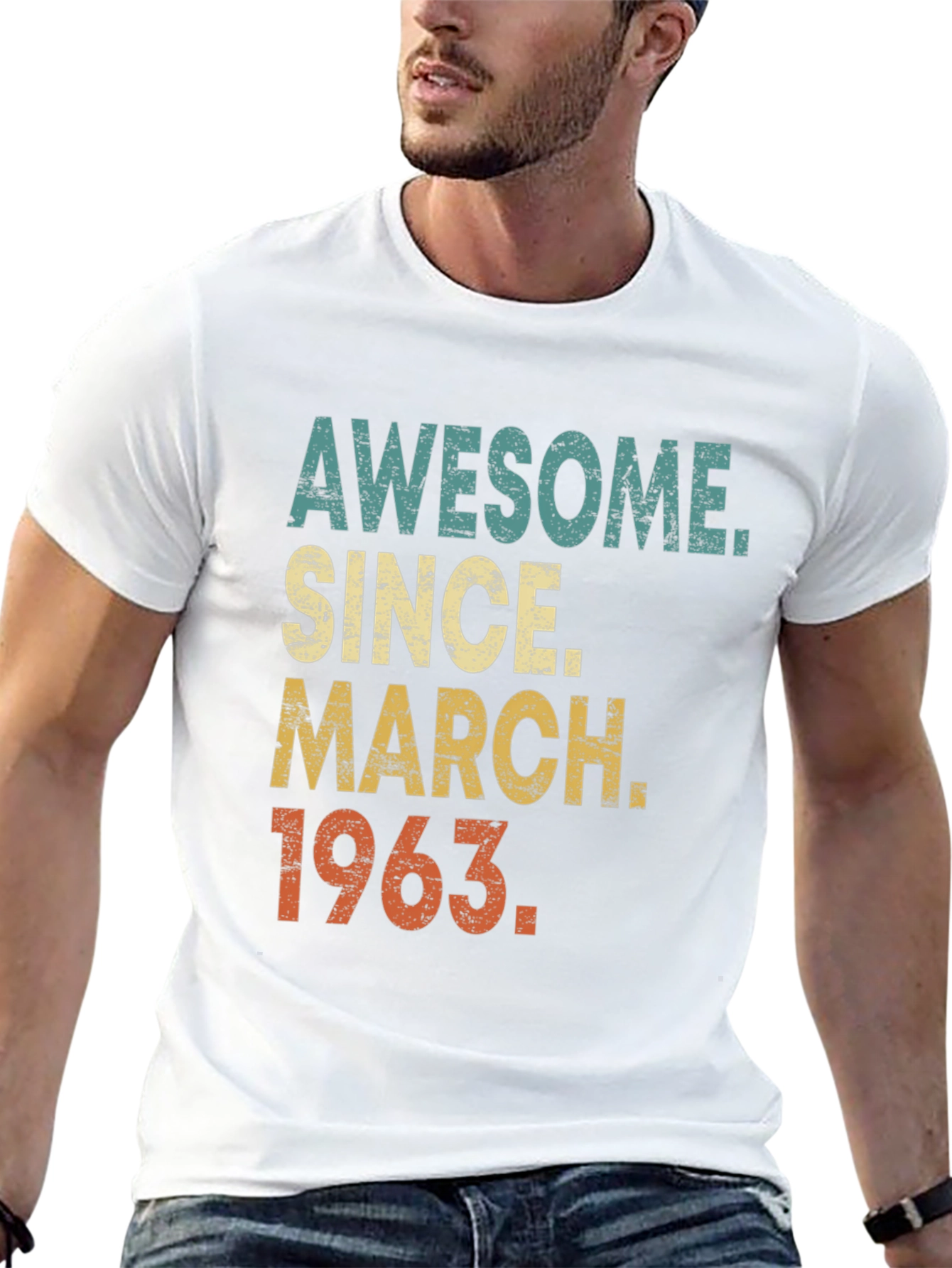 Camiseta Awesome Since March 1963