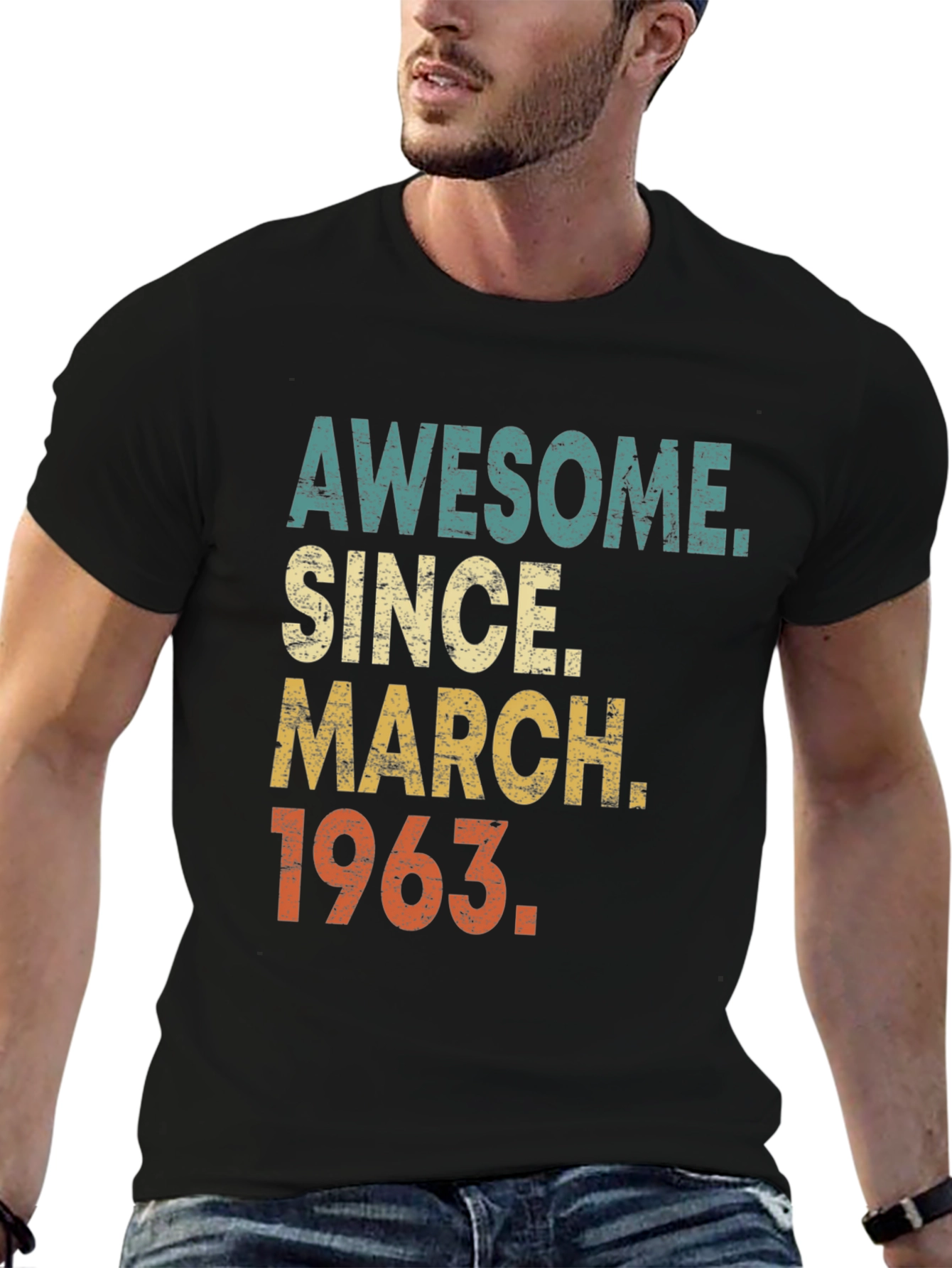 Camiseta Awesome Since March 1963
