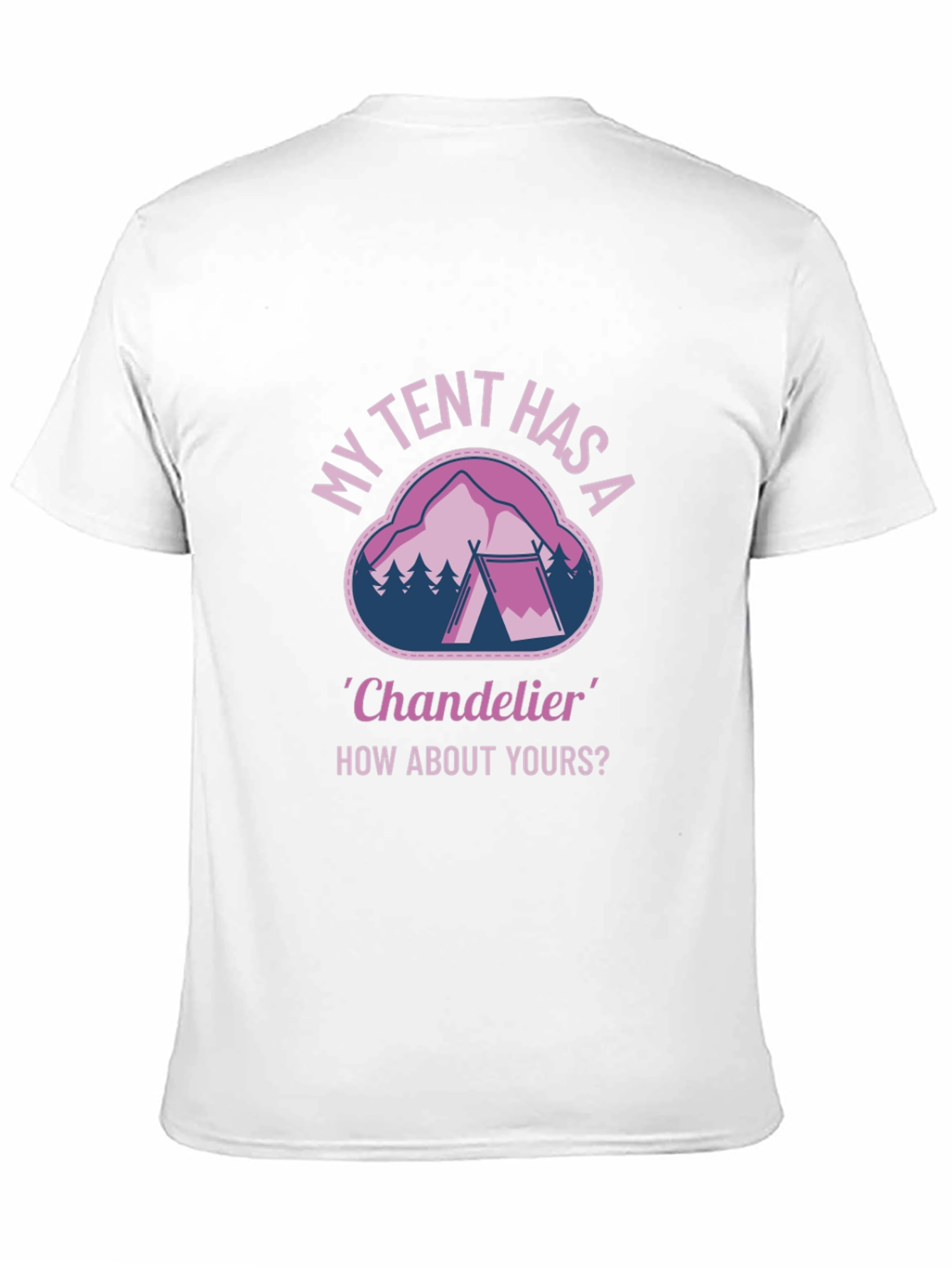 Camiseta Negra con Diseño Divertido de Camping