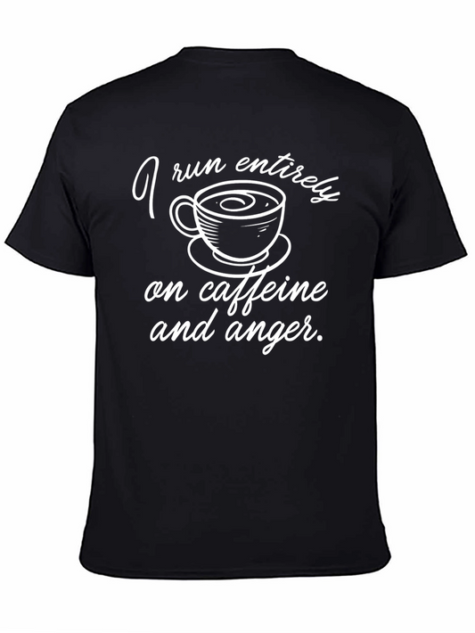 Camiseta Negra: Cafeína y Rabia