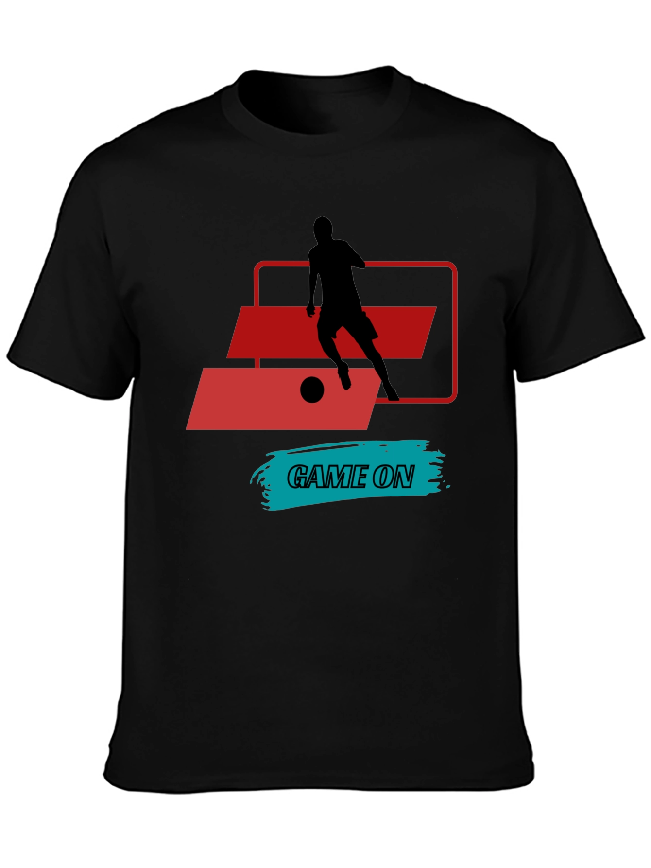 Camiseta Deportiva Negra - ¡Game On!