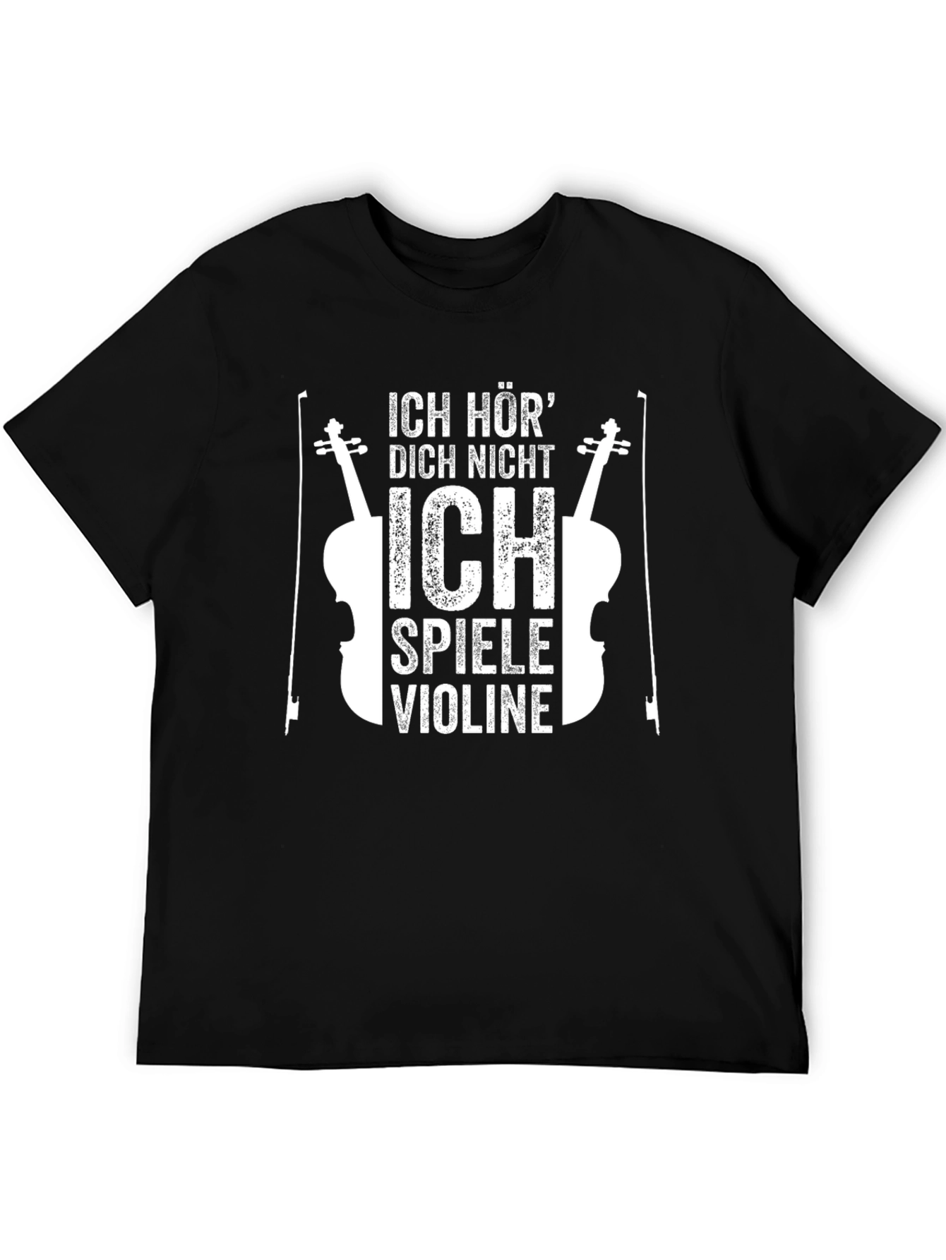 Camiseta Negra: ¡No Te Escucho Toco el Violín!