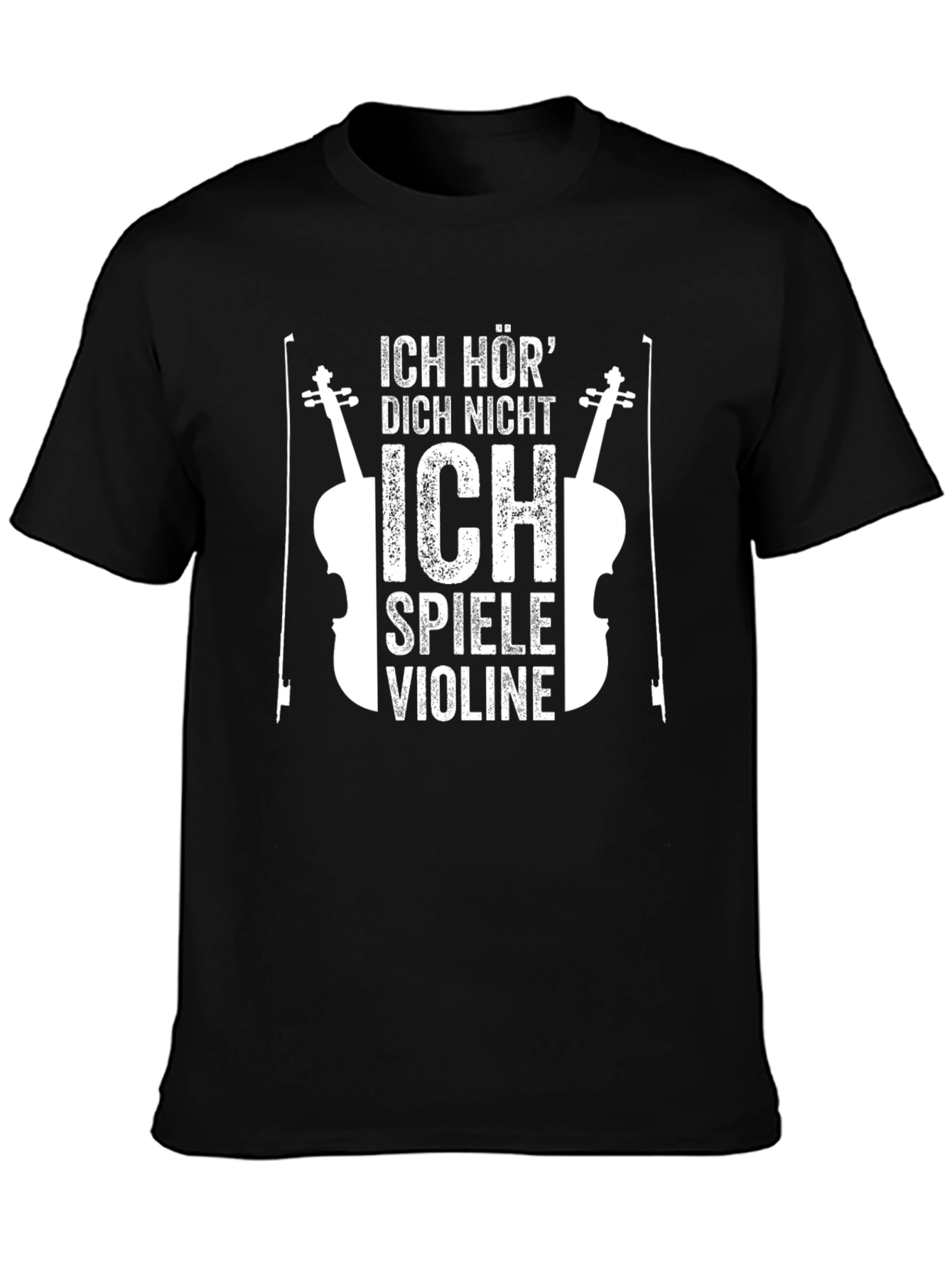 Camiseta Negra: ¡No Te Escucho Toco el Violín!