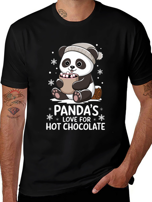 Camiseta Panda Amor Chocolate Caliente
