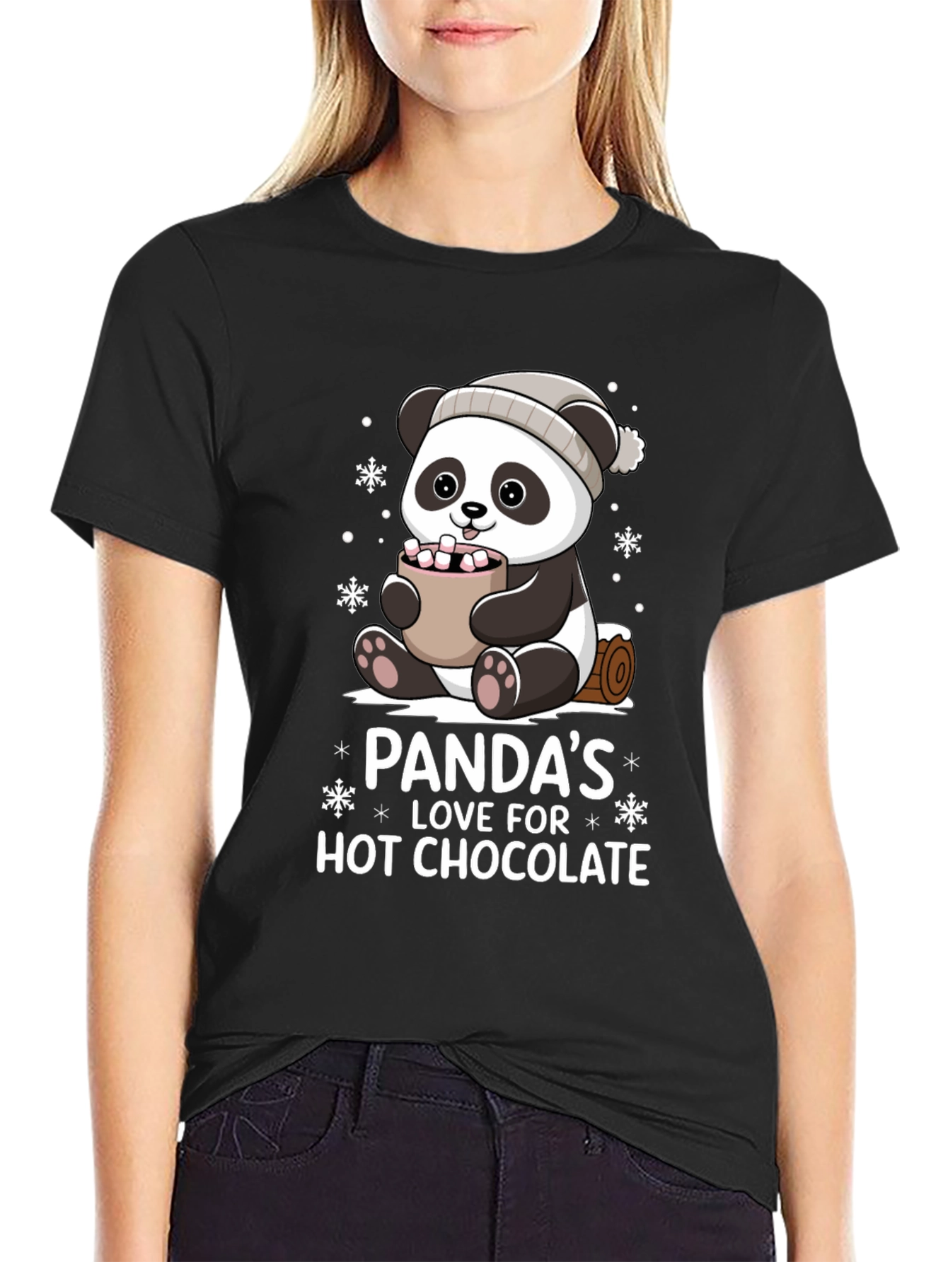 Camiseta Panda Amor Chocolate Caliente
