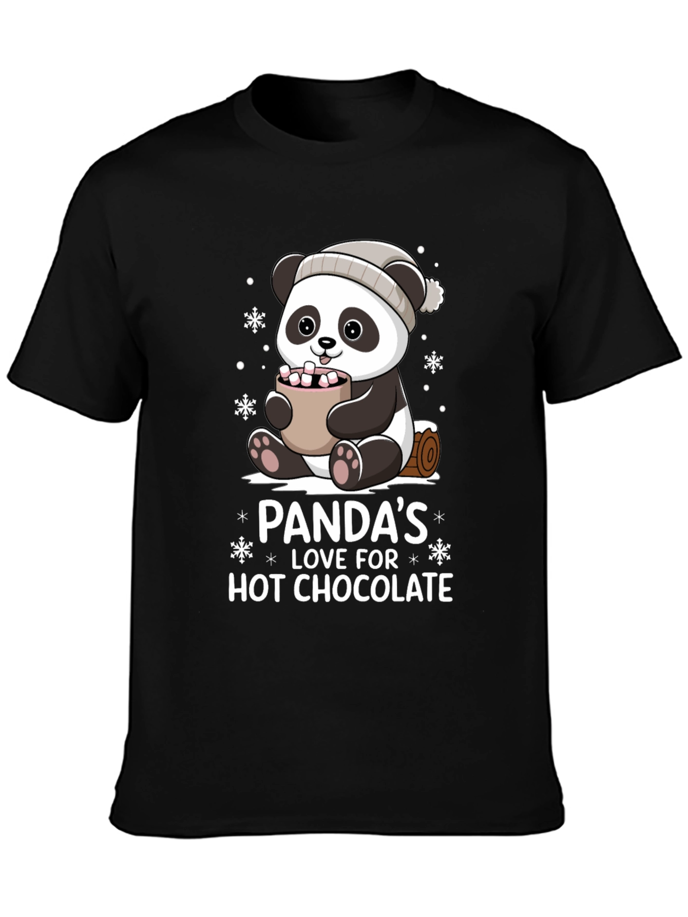 Camiseta Panda Amor Chocolate Caliente